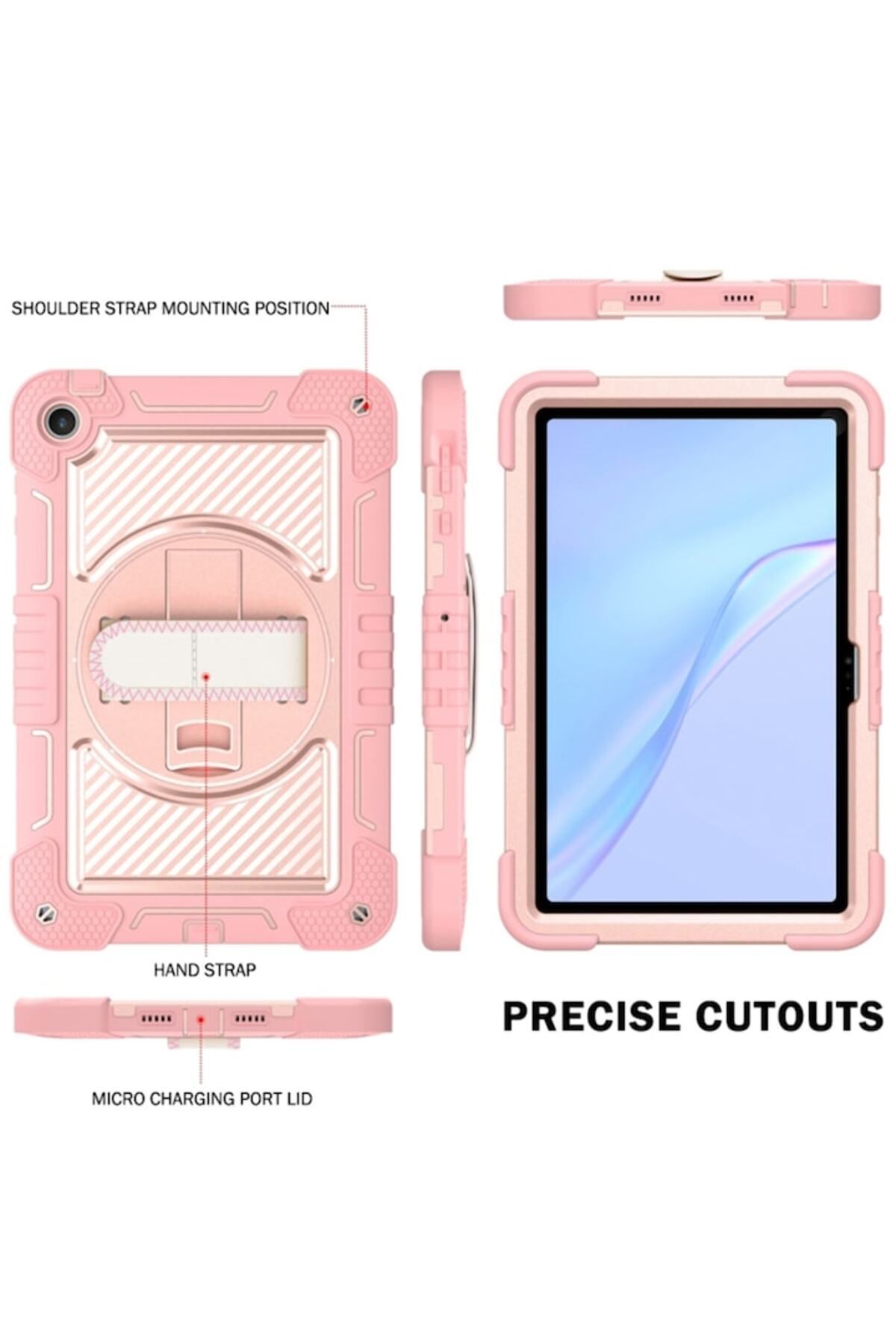 SOL-Protective Case for Huawei MatePad SE 10.4, Compact, B51, Lexgard, Powder Pink 3