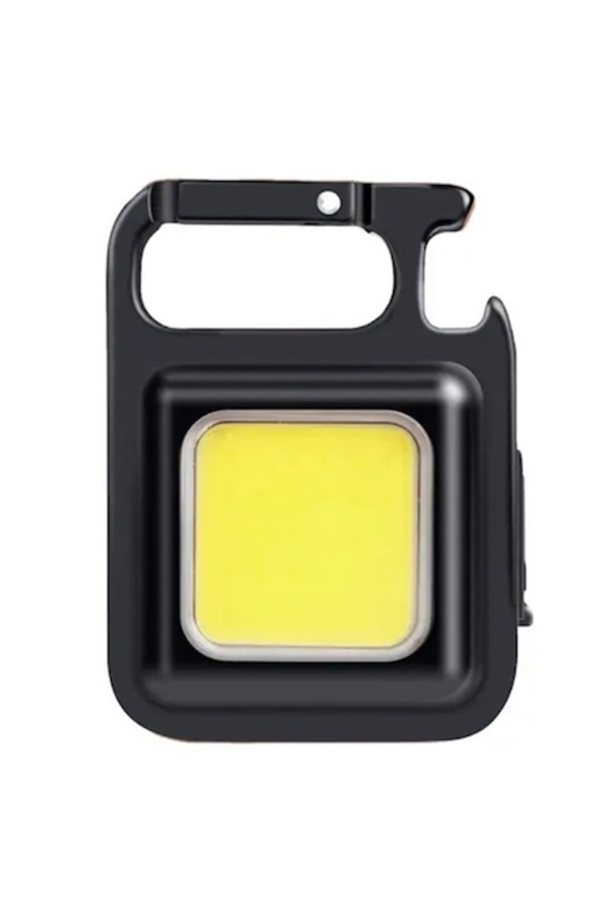 UIQ-LED COB Keychain Flashlight with Micro-USB Charging, Two Intensity Levels, 6W, Black 1
