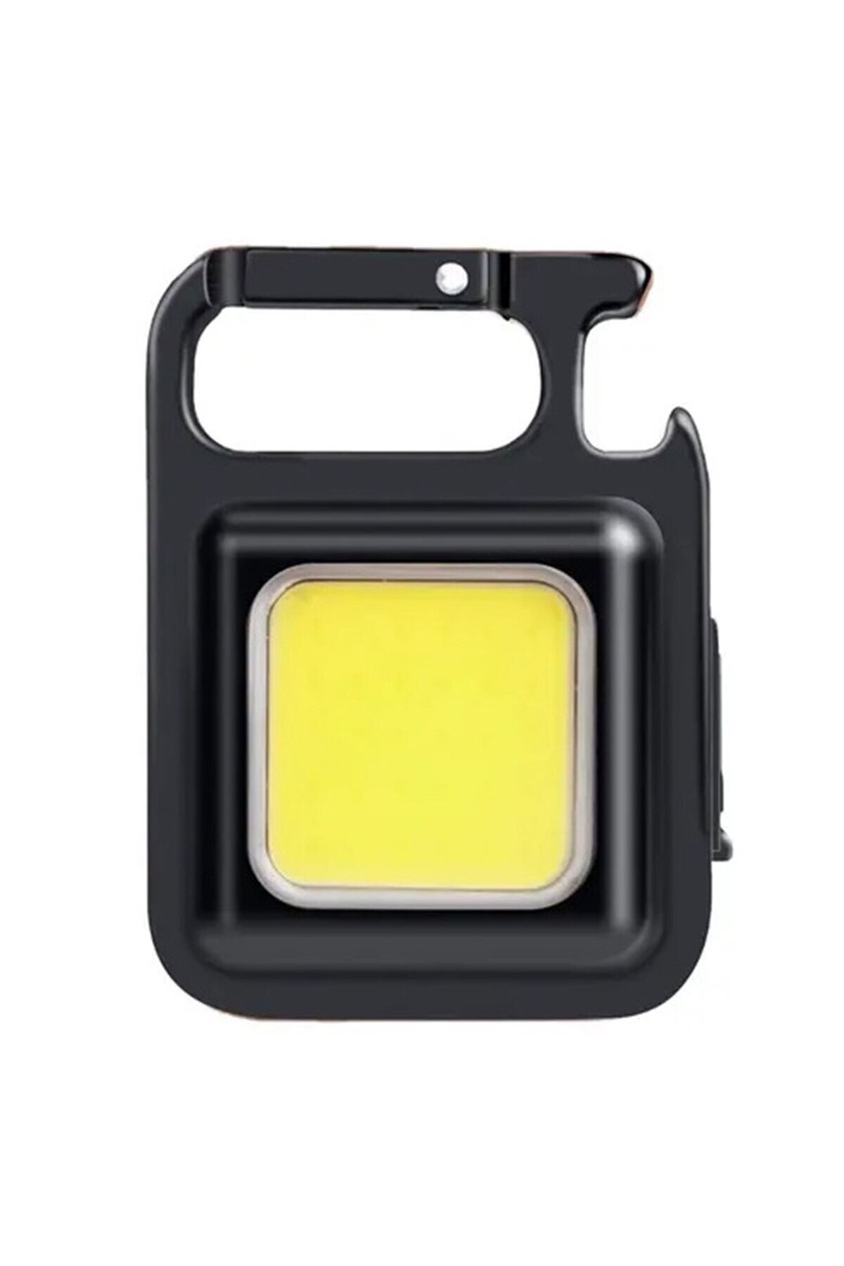 UIQ-LED COB Keychain Flashlight with Micro-USB Charging, Two Intensity Levels, 6W, Black 3
