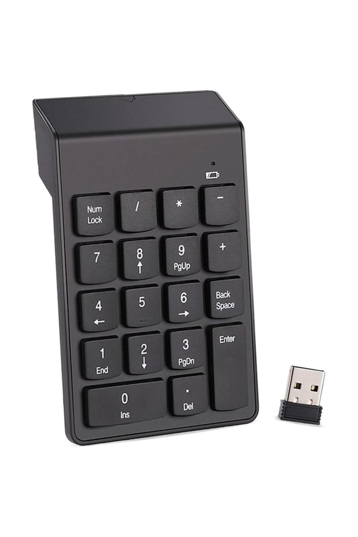 dalip-Wireless Numeric Keypad, USB Connector, 14x8.5cm, Black 2