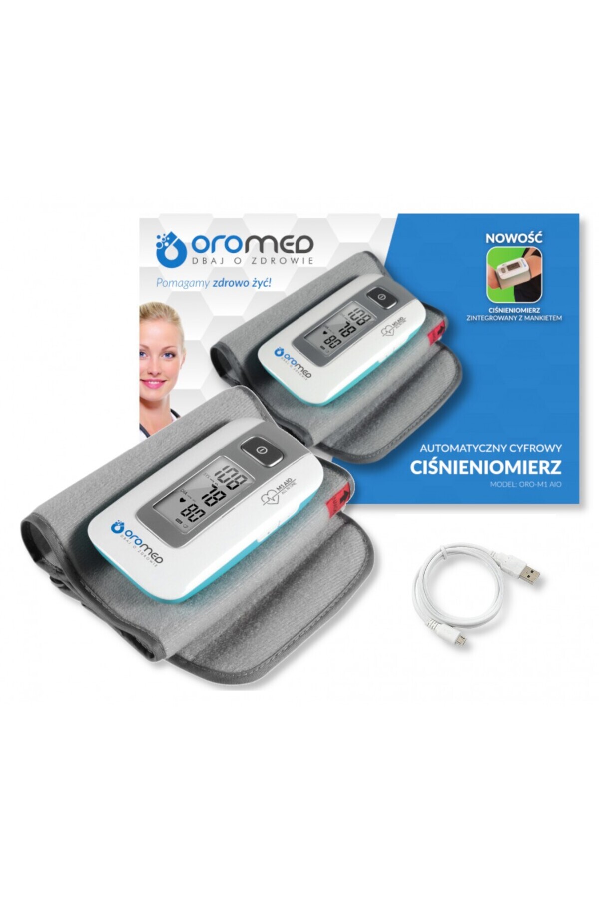 OROMED-Upper arm blood pressure monitor with digital display and Bluetooth ORO-M1-AIO, OROMED, Integrated cuff 22 36 4