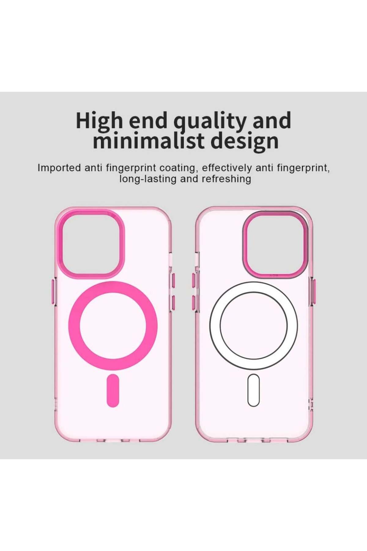 SKYDDAR INNOVATION-Case for iPhone 14 Pro Max, CandyCase, Magsafe, sticker set, Pink 3