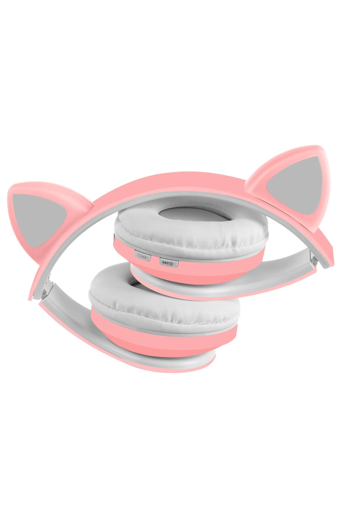 İSP-"Likesmart Cat Ears" Bluetooth headphones, with RGB LED lights, built-in microphone, foldable, cable 4