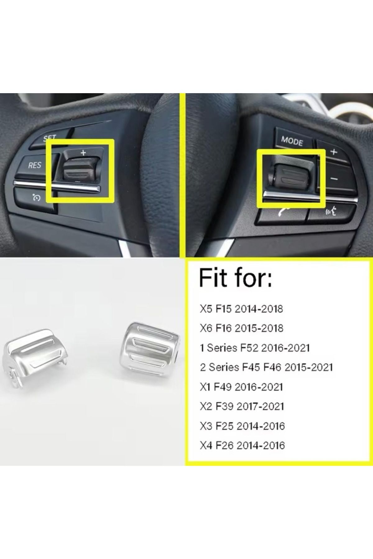 MAF-Butoane și comenzi rotative pentru pilot automat pe volan BMW F01 F02 F06 F07 F10 F11 F12 3