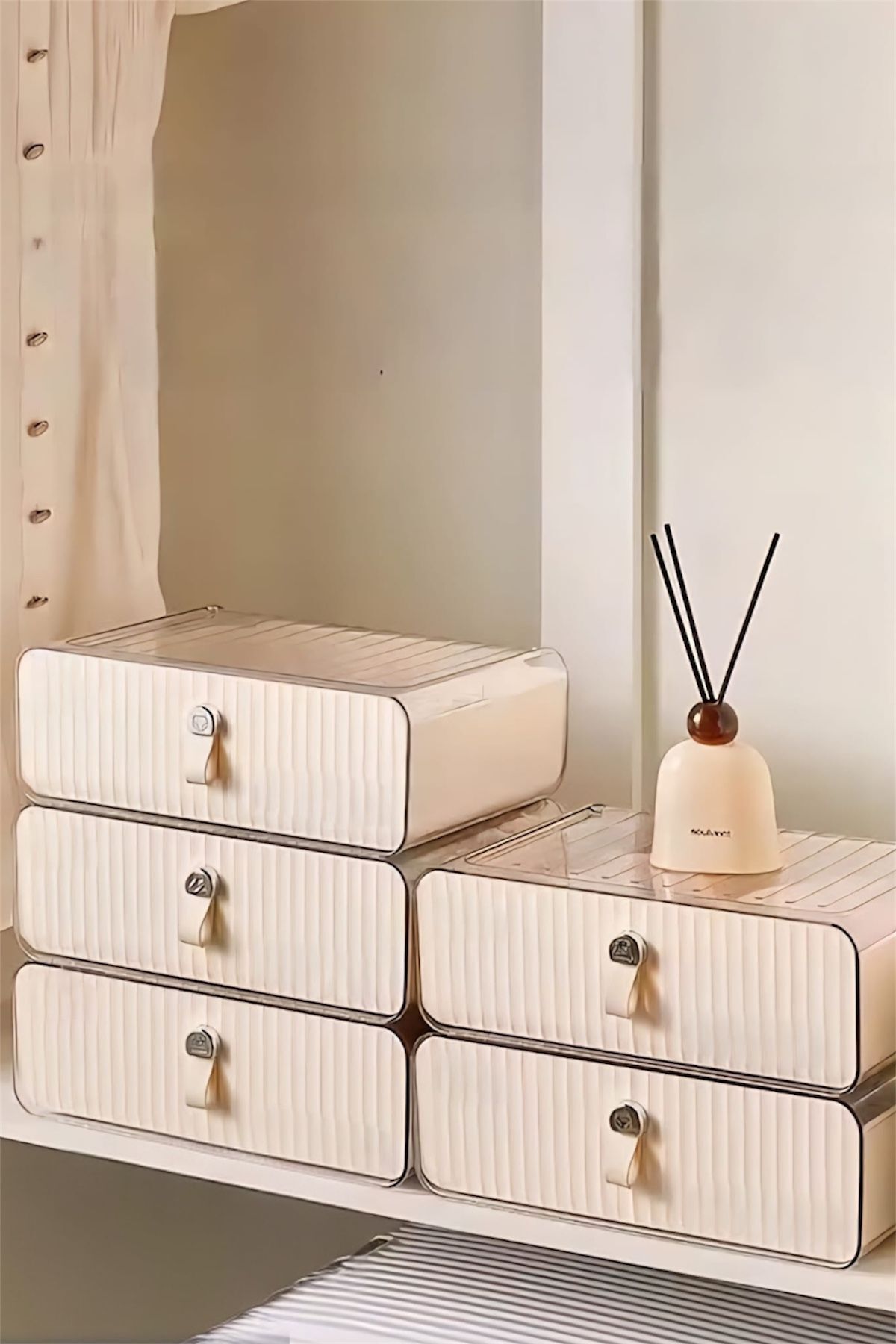 Bayev-Wenken Multi-Purpose Transparent Compartment Drawer Organizer 3517 - Drawer Organizer Organizer 4