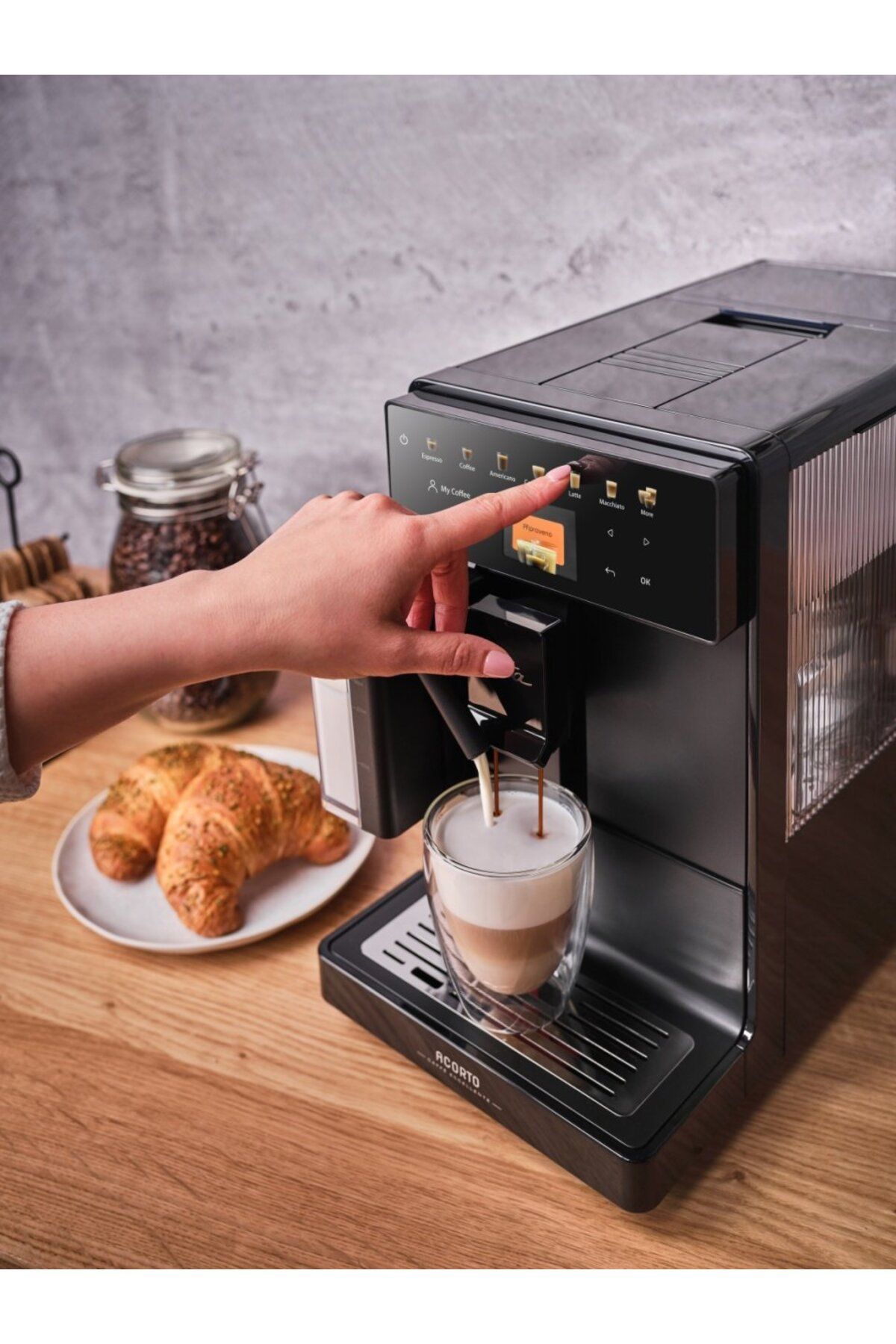 ETA-Automatic coffee machine Acorto 9180 90000, 1400W, 19 bar, frothing system, black 14