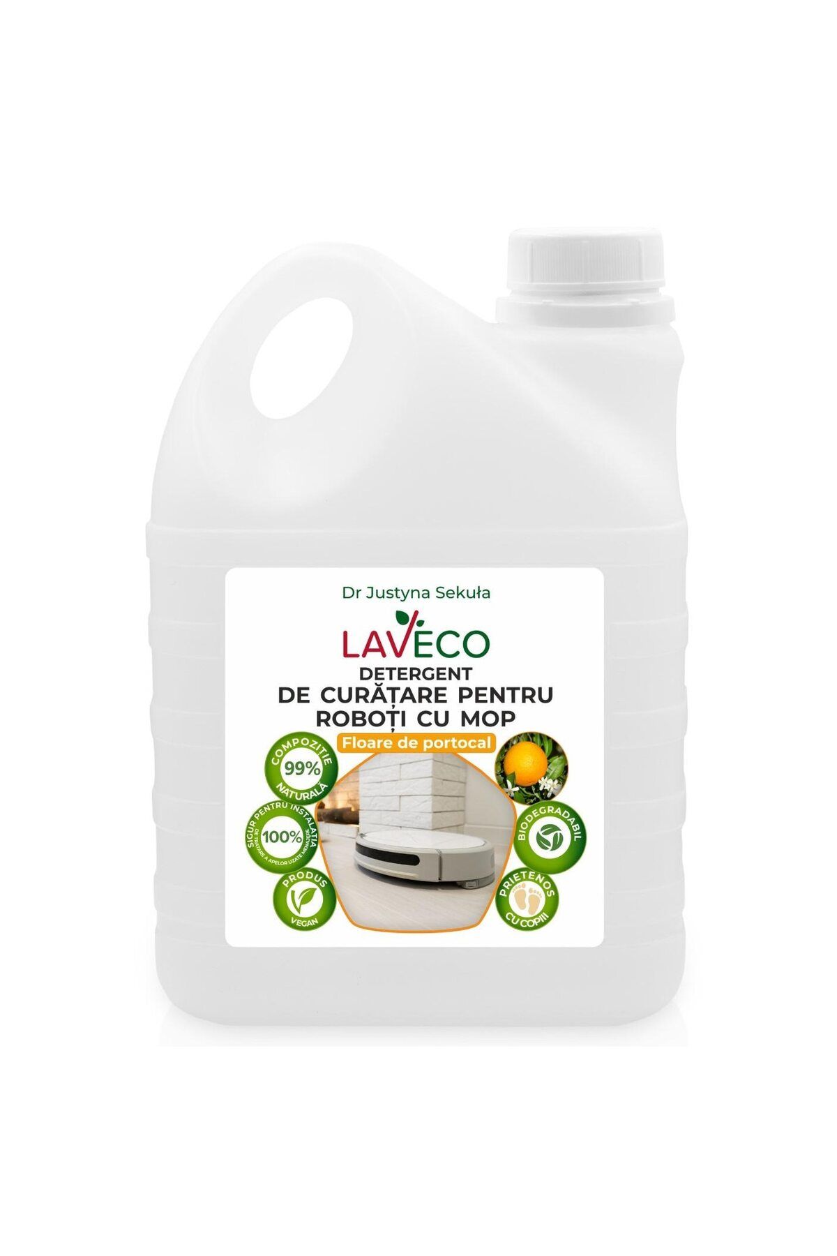 Fabinni Deluxe-Detergent pentru robot aspirator cu mop Universal compatibil cu oricare robot 2 litri!100% ! 4