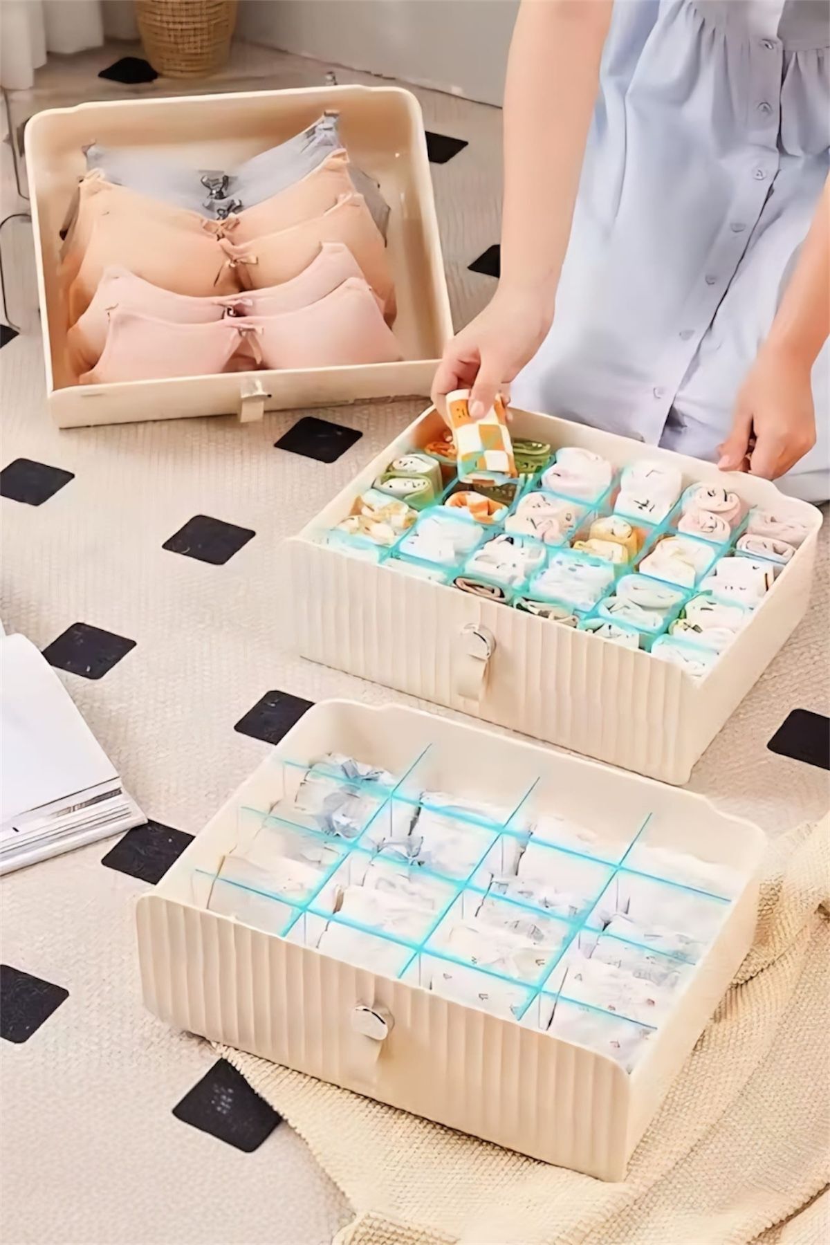 Bayev-Wenken Multi-Purpose Transparent Compartment Drawer Organizer 3517 - Drawer Organizer Organizer 3