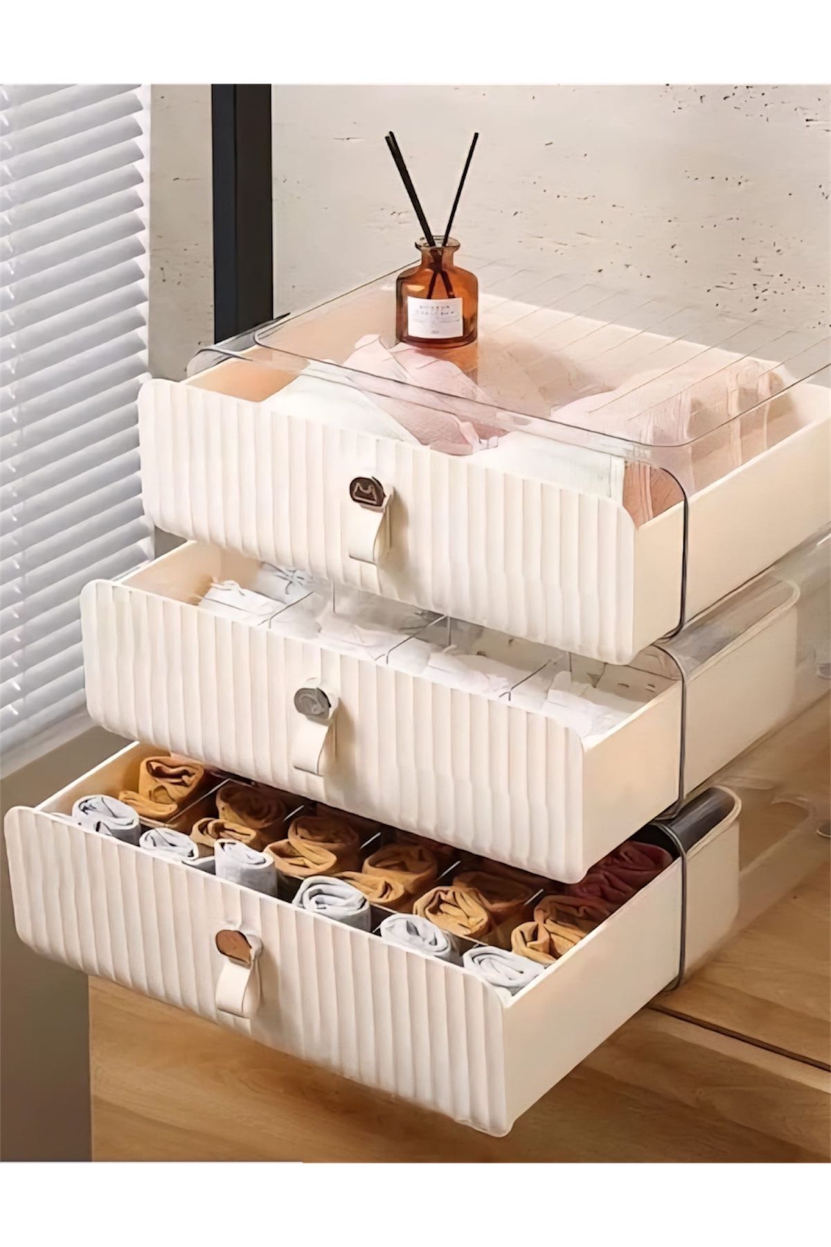 Bayev-Wenken Multi-Purpose Transparent Compartment Drawer Organizer 3517 - Drawer Organizer Organizer 1