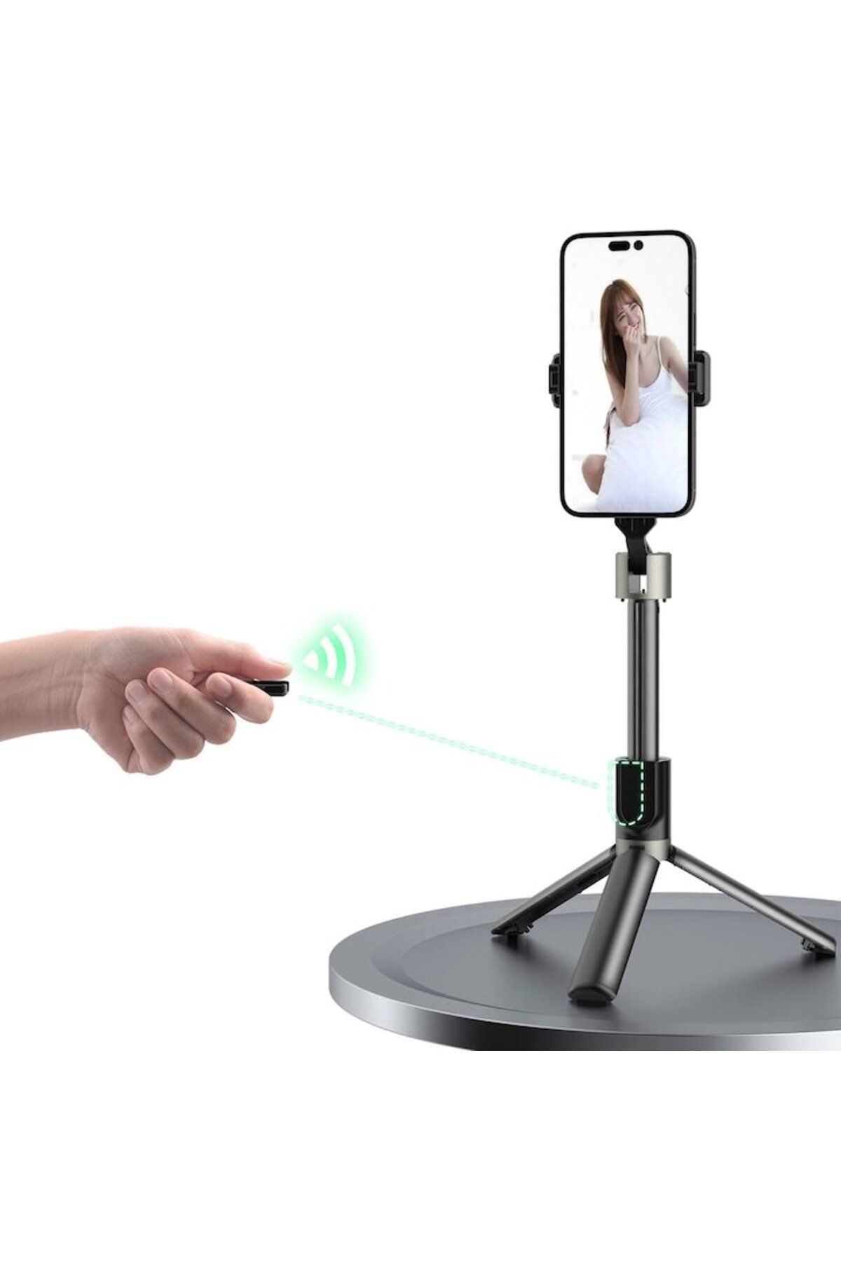 dalip-Selfie stick with tripod, 110cm maximum length, Bluetooth connection, with remote control, aluminum 3