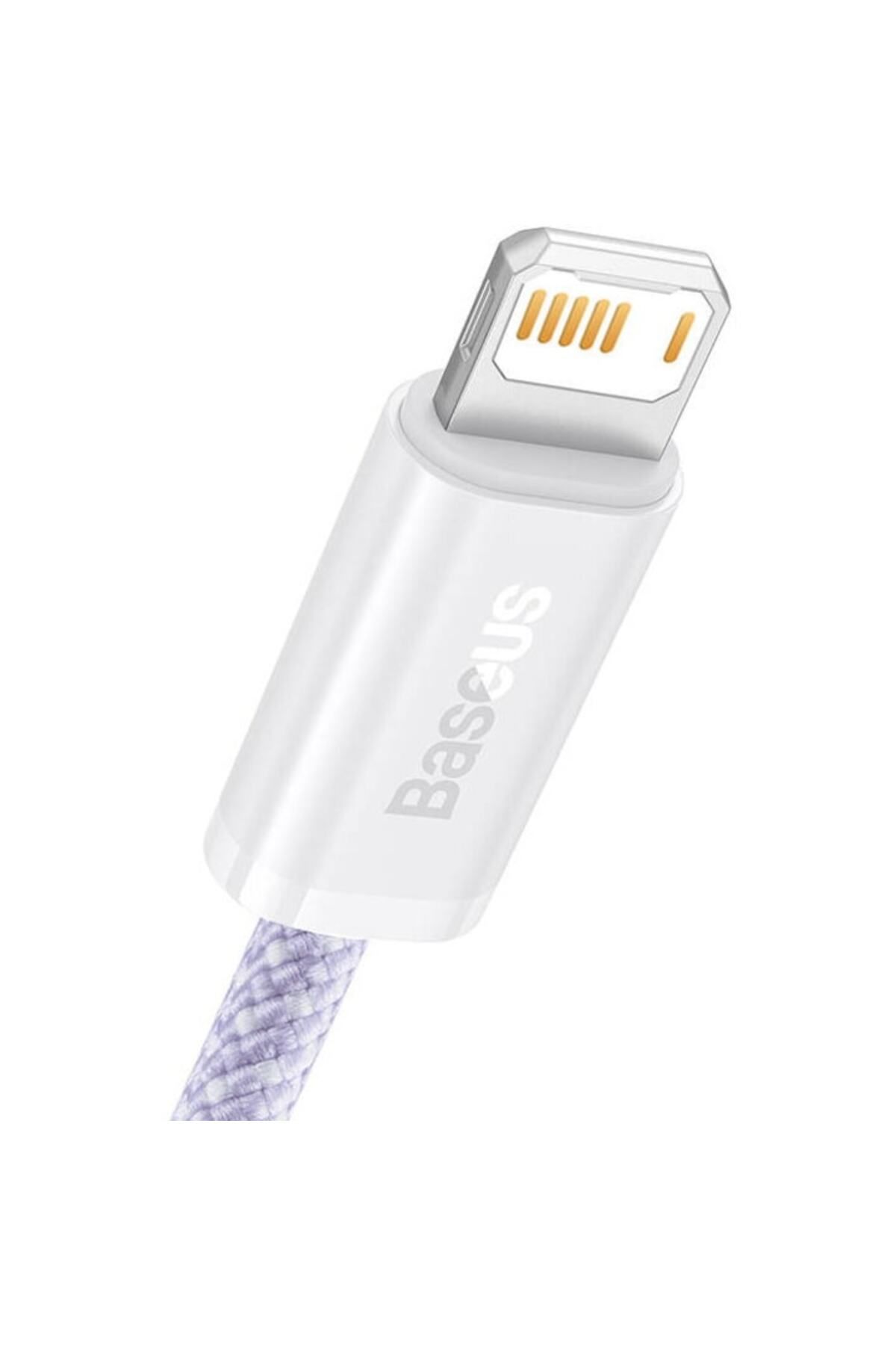 Dali-Cablu de date și încărcare, conector USB A la conector compatibil Apple, seria Dynamic 2, 2.4A, 1m, alb-violet 3