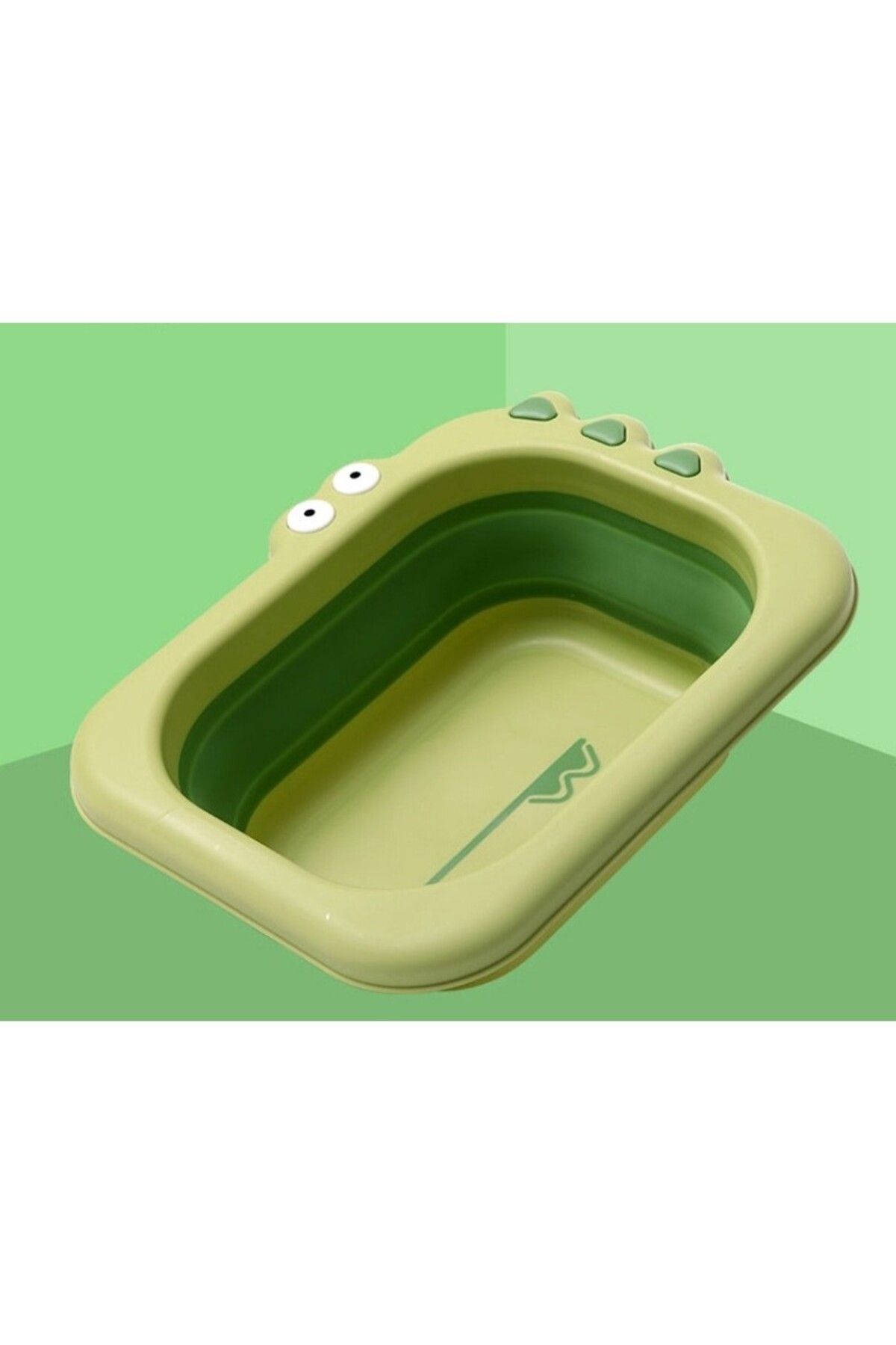Flippy-Foldable Sink, Flippy, Portable, Crocodile Pattern, Green 7