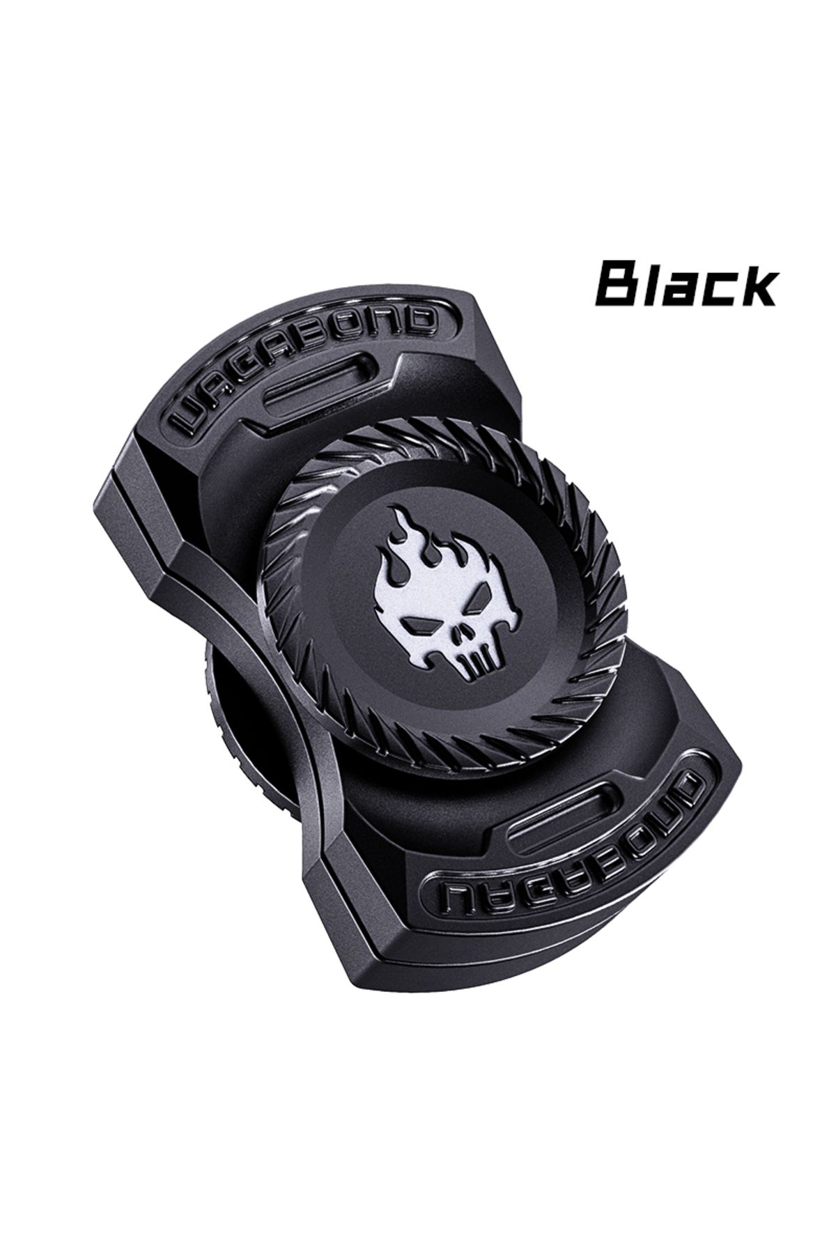 Choice-black ADHD Focus Tool edc fidget 3-in-1 Fidget Toy Magnetic Spinner Push Play Gadget Stress Relief f 1