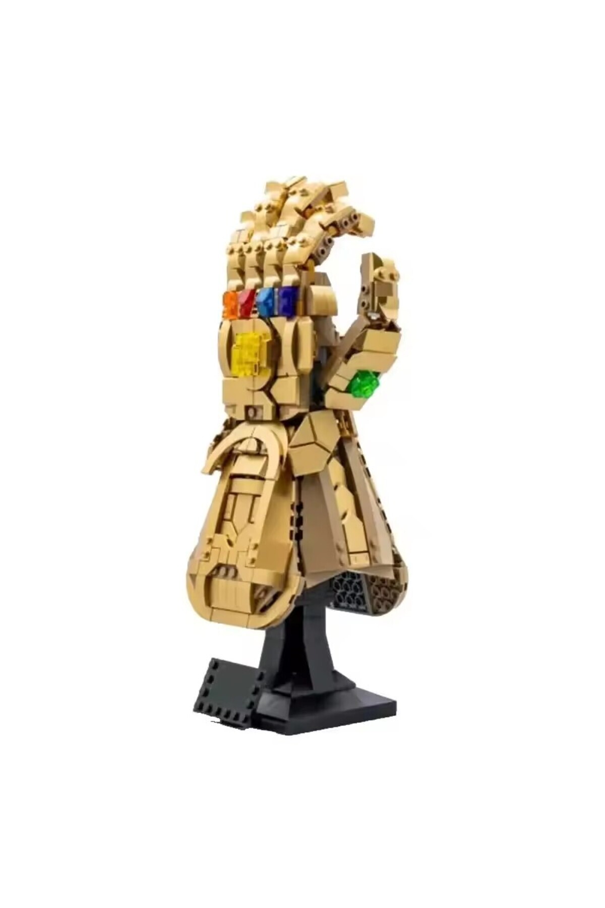 ۵۸۹ تکه ۵۸۹ تکه دستکش‌های سنگ‌های بی‌نهایت مدل تزئینی بلوک ساختنی دستکش‌های کلیک‌دار انگشتی اسباب‌بازی کودکان B