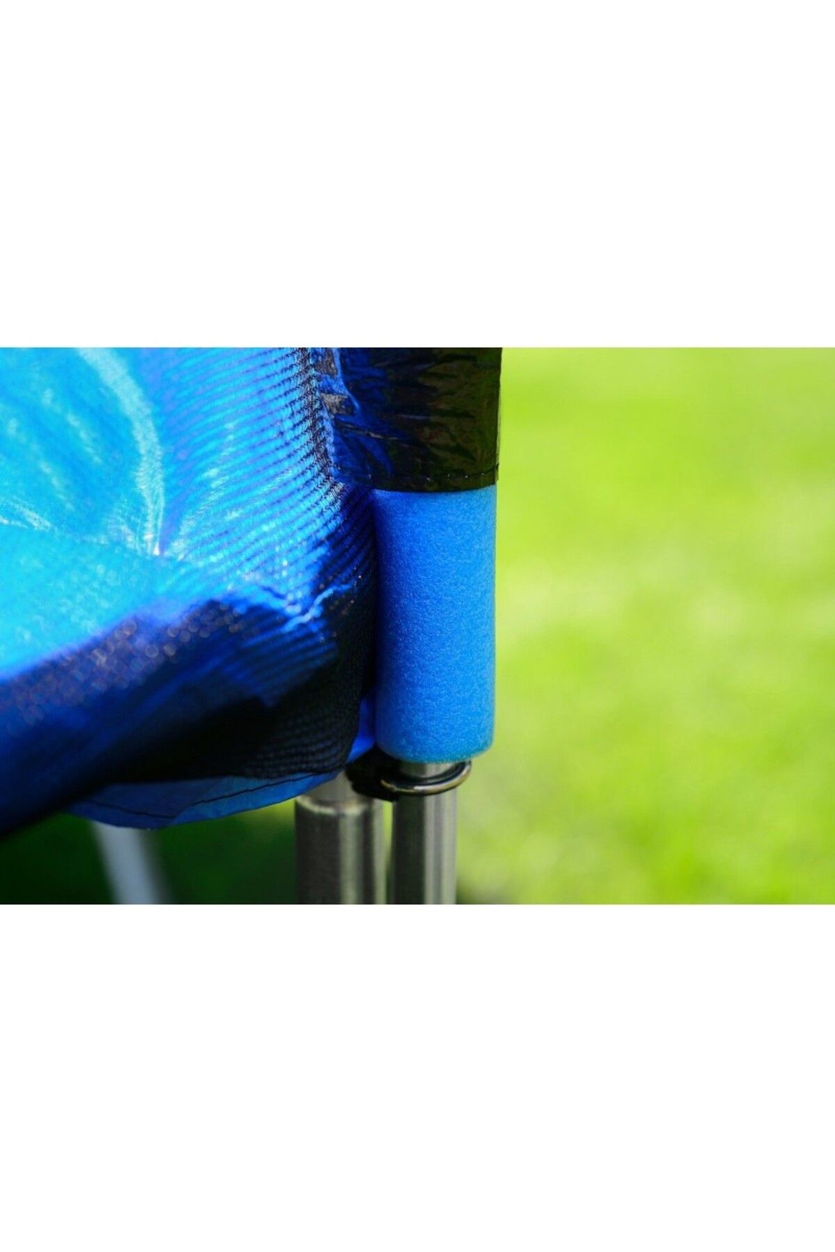 FUNFIT-Trampoline with net and access ladder, diameter 252 cm, maximum 120 kg, blue 12