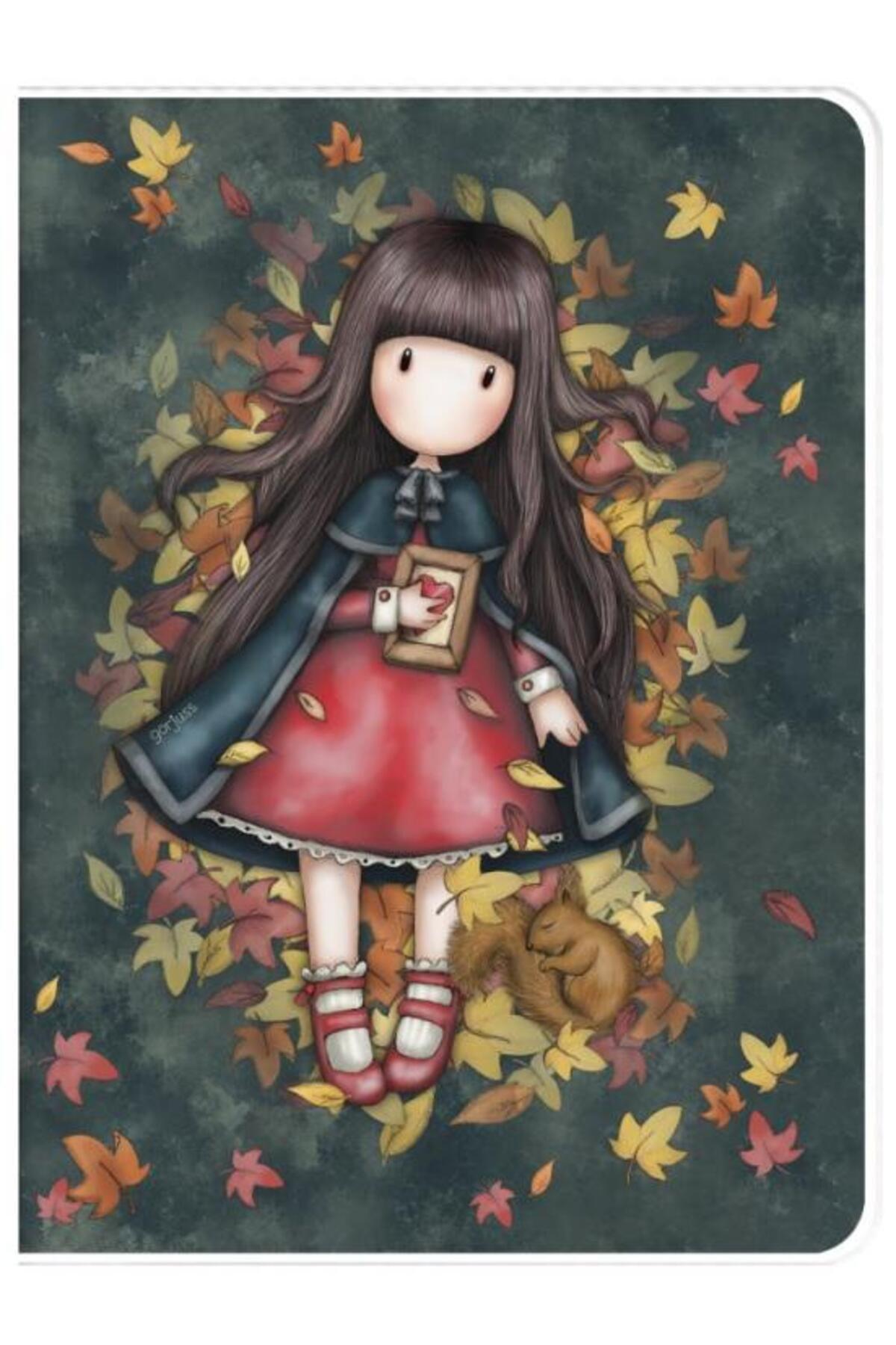 Santoro-A4 notebook with Gorjuss Autumn Leaves cover 1
