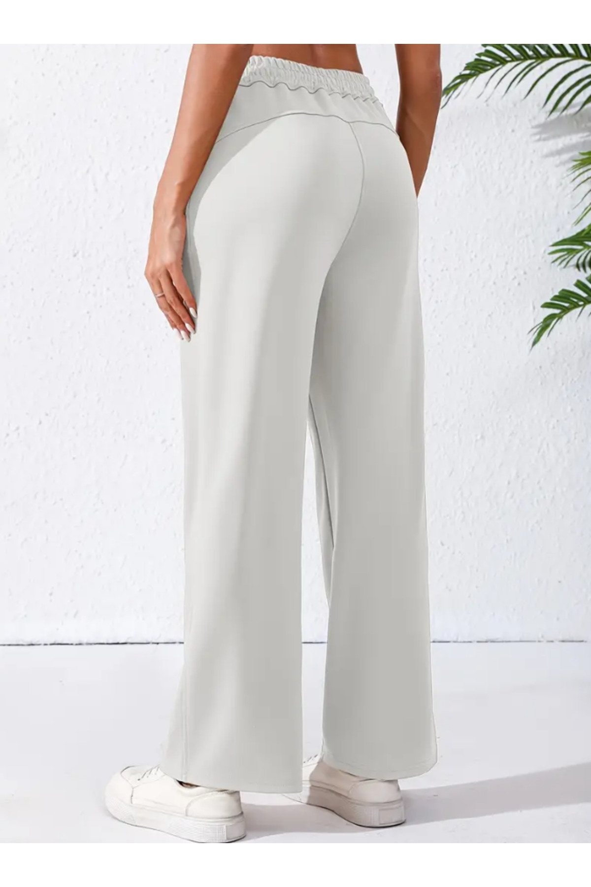 CAONNES  3 lü Siyah Gri Lacivert Büyük Beden Unisex Baggy Iki Iplik Oversize Eşofman - Görsel 7