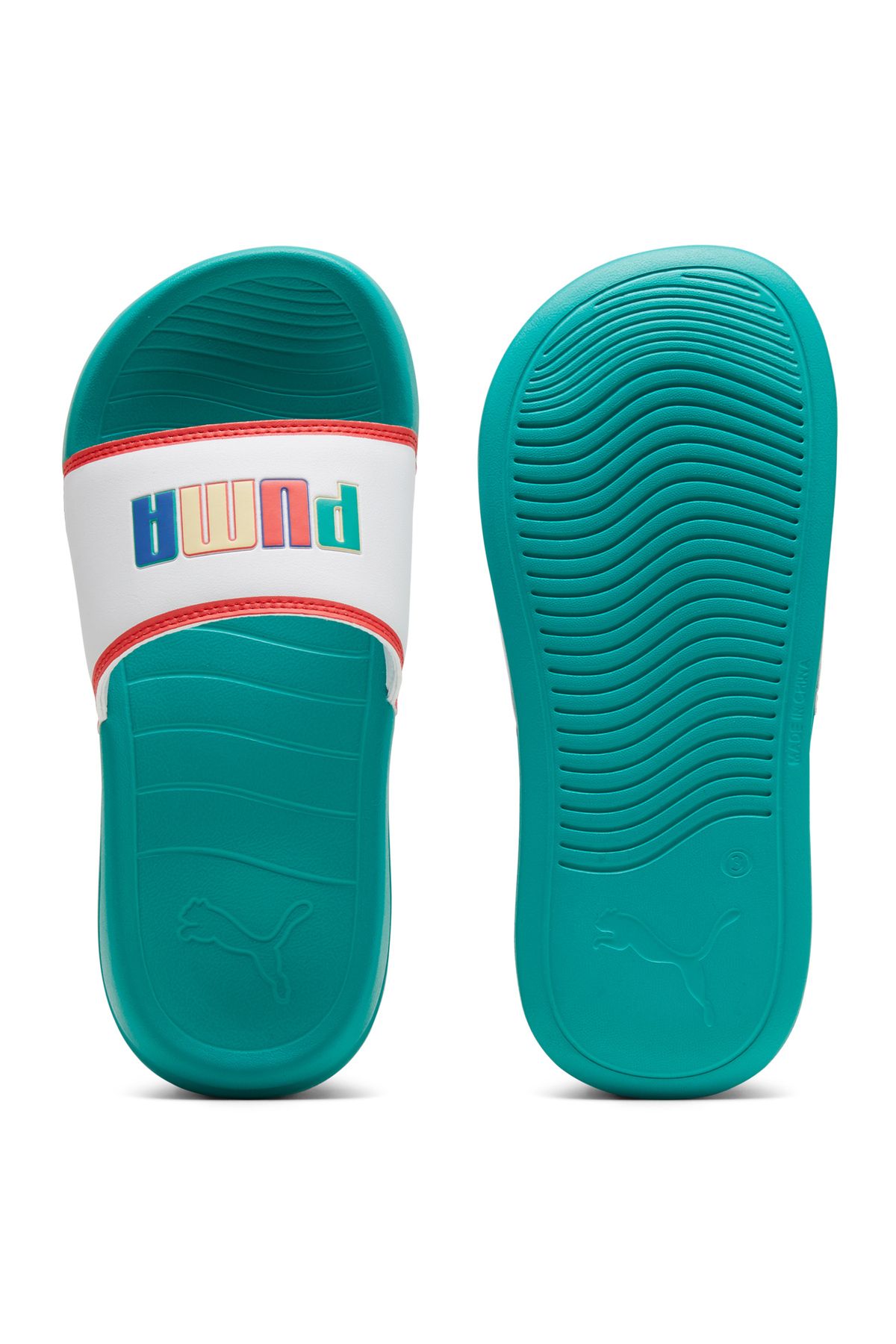 Puma-Popcat 20 Ready Set Better Jr Slides - Sparkling Green 5