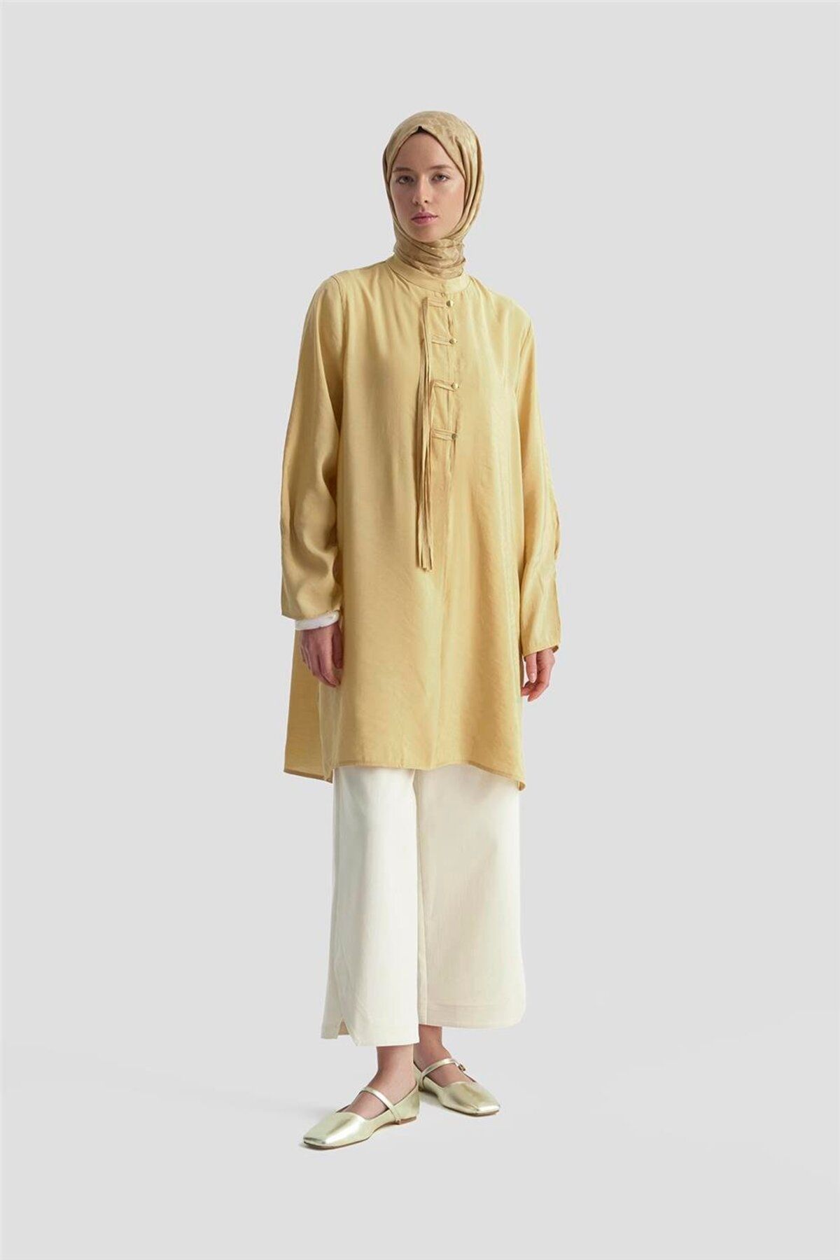 Armine-Judge Collar Tunic 25Kd9010 Camel 1