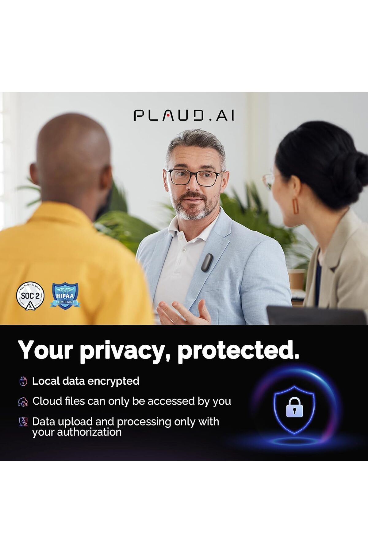 Plaud.ai-مسجل صوت PLAUD NotePin AI، تحكم بالتطبيق، مسجل ملاحظات AI، نسخ وتلخيص AI (رمادي كوني) 6