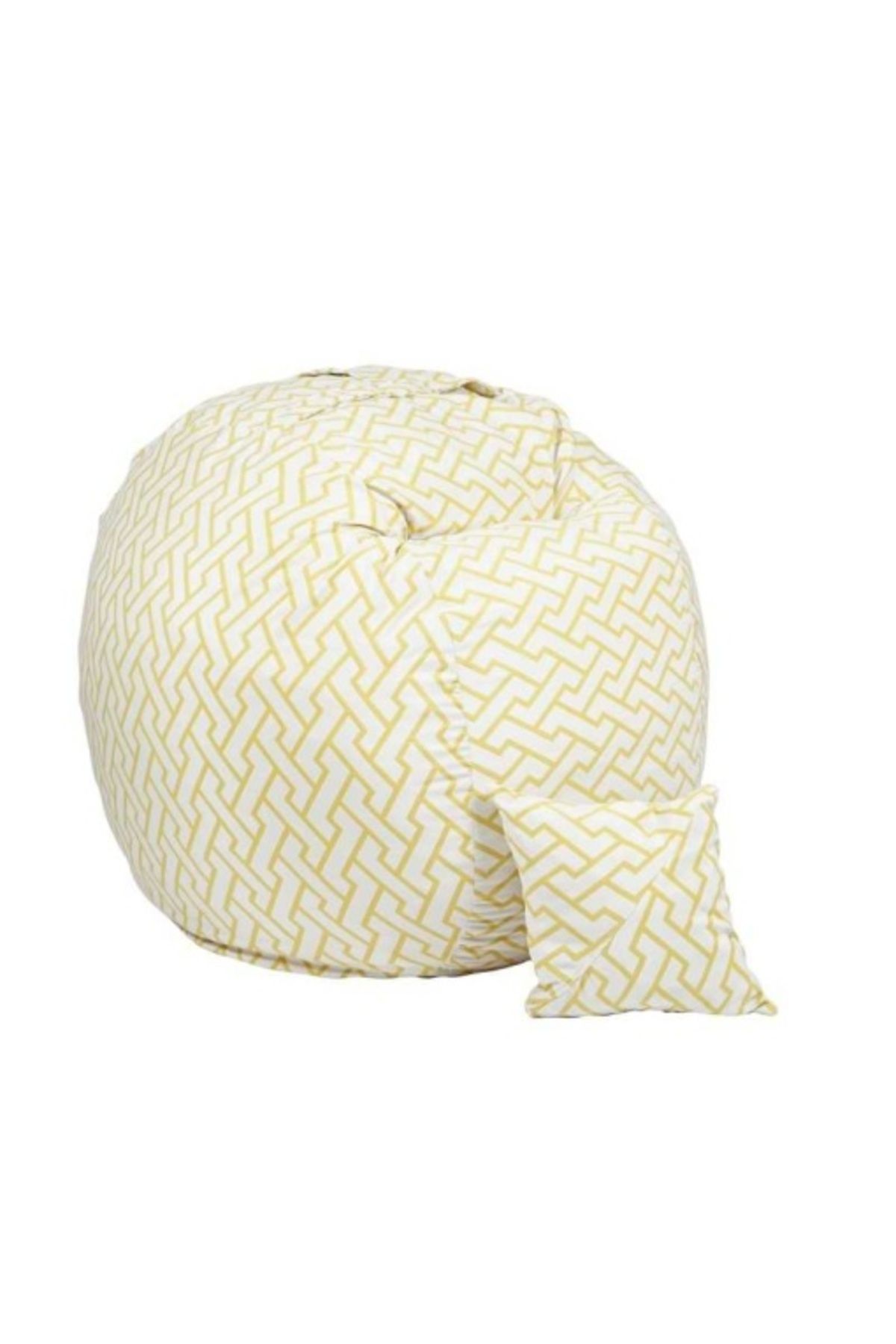Pufrelax-King Size Photo Set with Feathers, Textile Material - Zappity Yellow 1