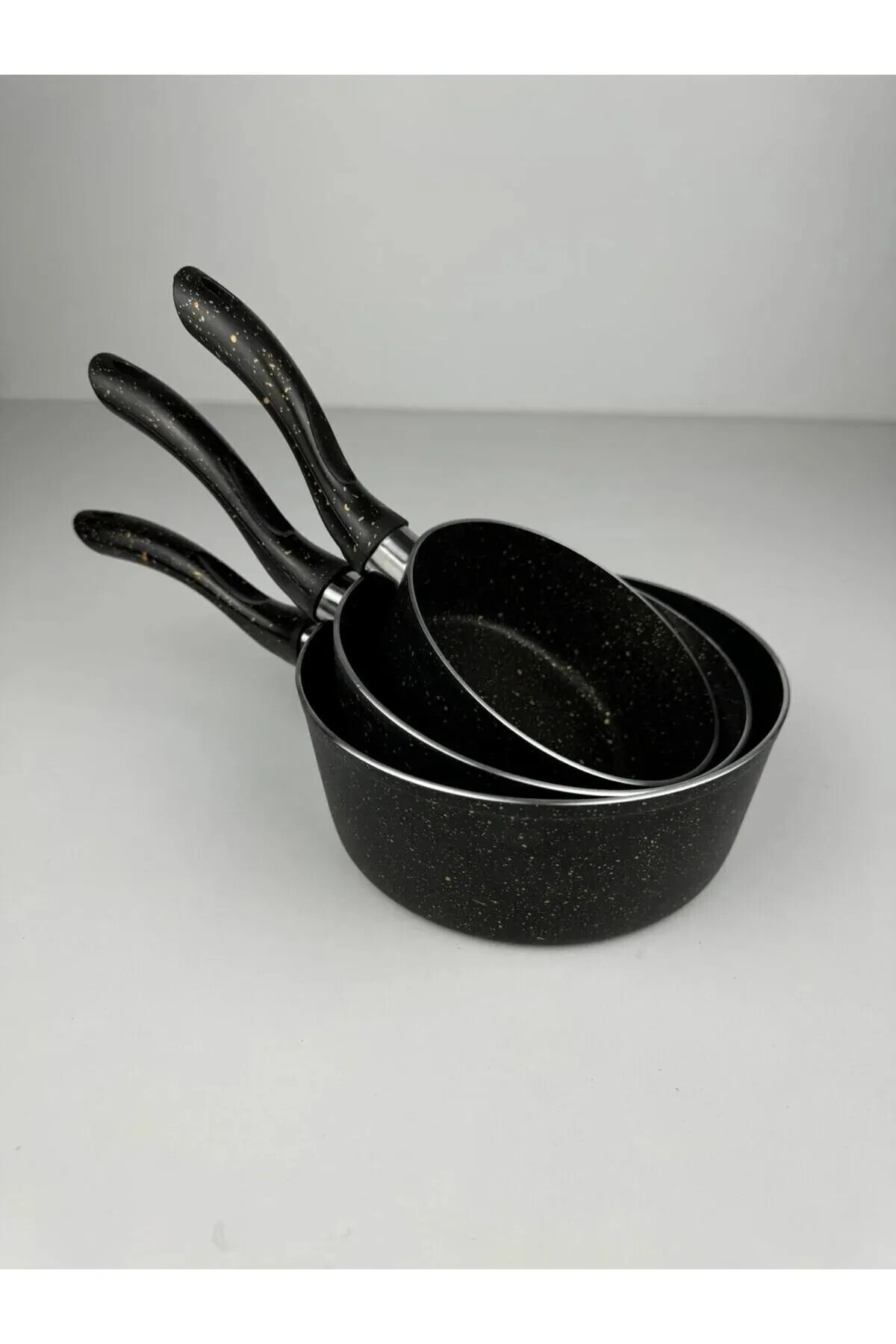 Evse Mutfak Sanatı 3 Lü Granit Sosluk Sütlük Seti