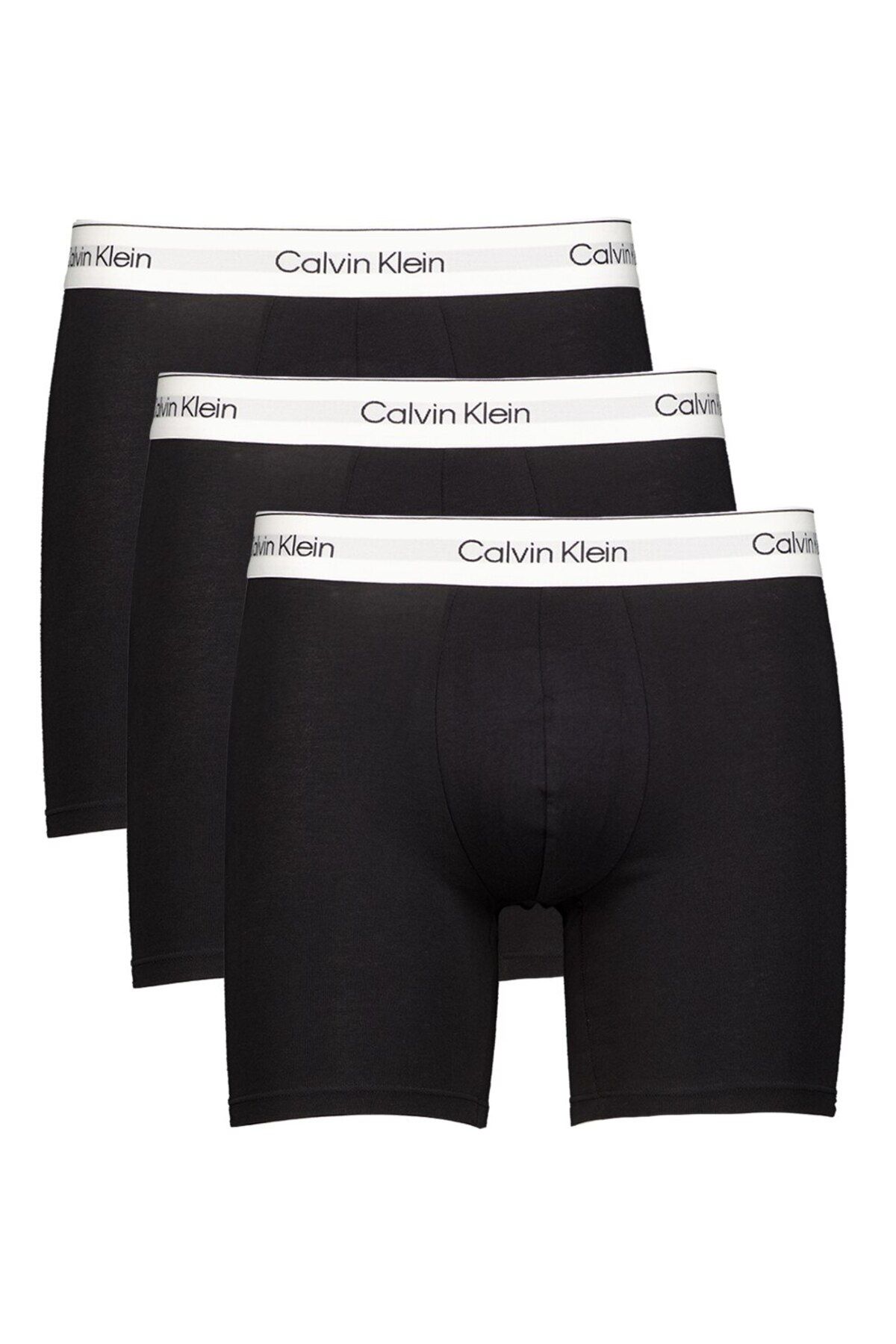Calvin Klein-, Set of boxer shorts with solid pattern - 3 pairs, Black, XL 4