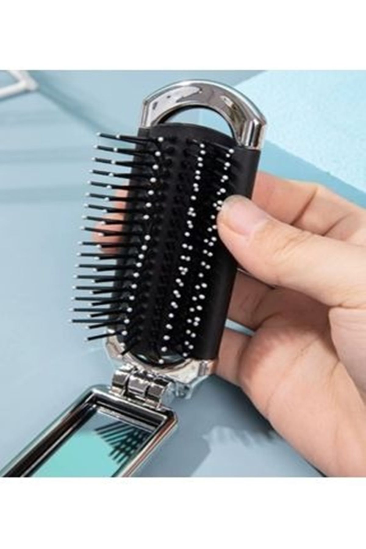 gaman-Foldable Mirror and Comb Set - Stylish and Practical Design 6