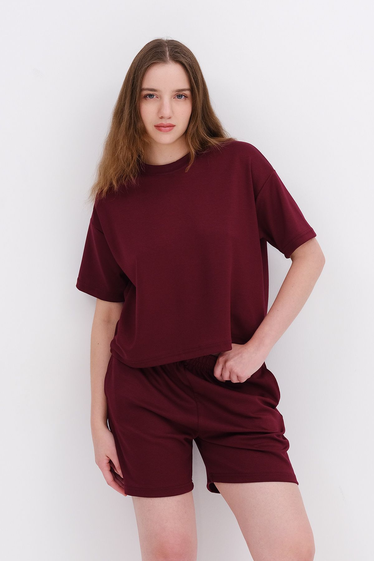 Addax-Modal Suit with Bottom-Top Shorts Tkm3345 4