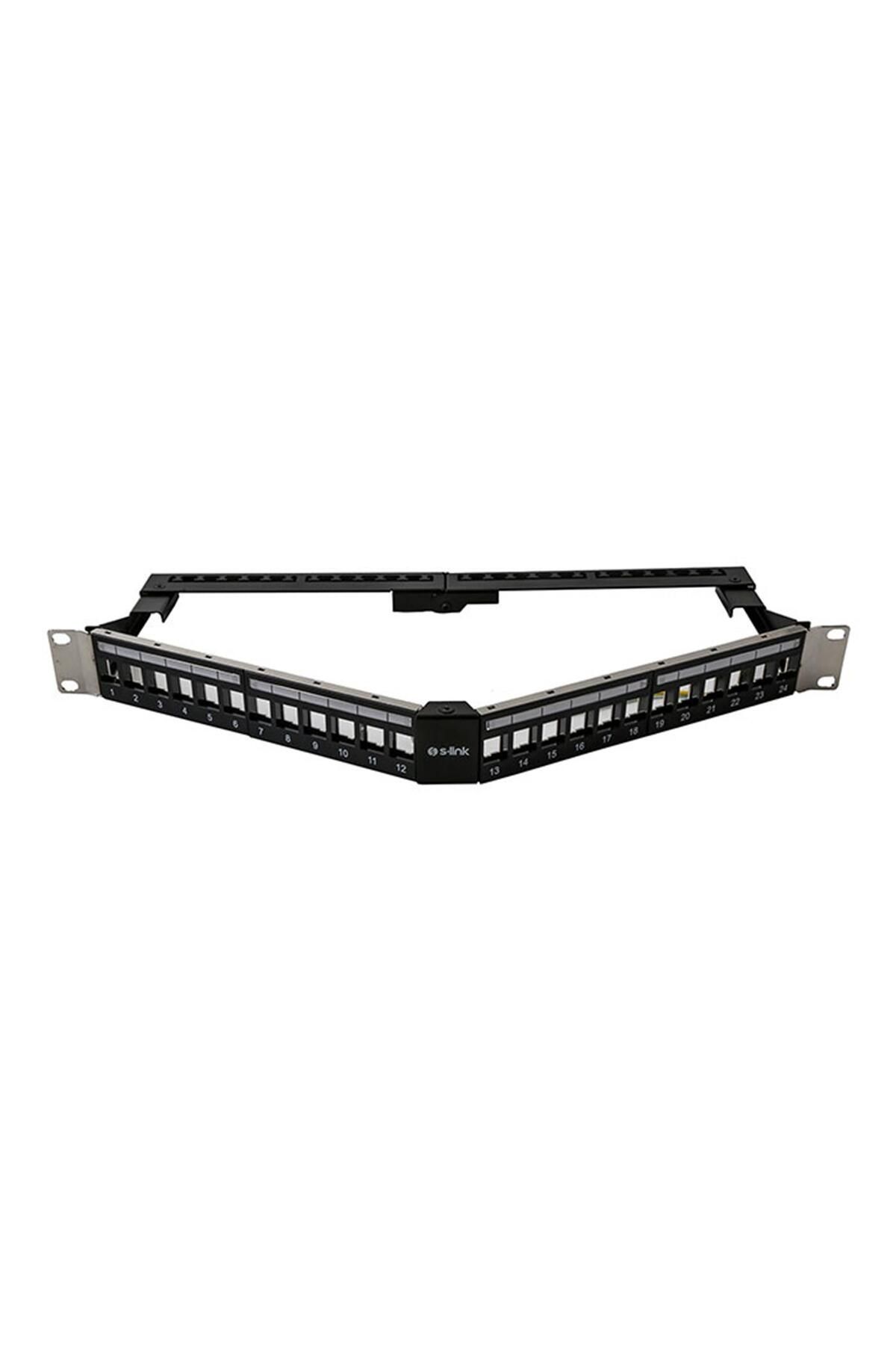 S-LINK-Sl-P626 24 Easy-To-Use, Ftp Blank V-Shaped Patch Panel 1