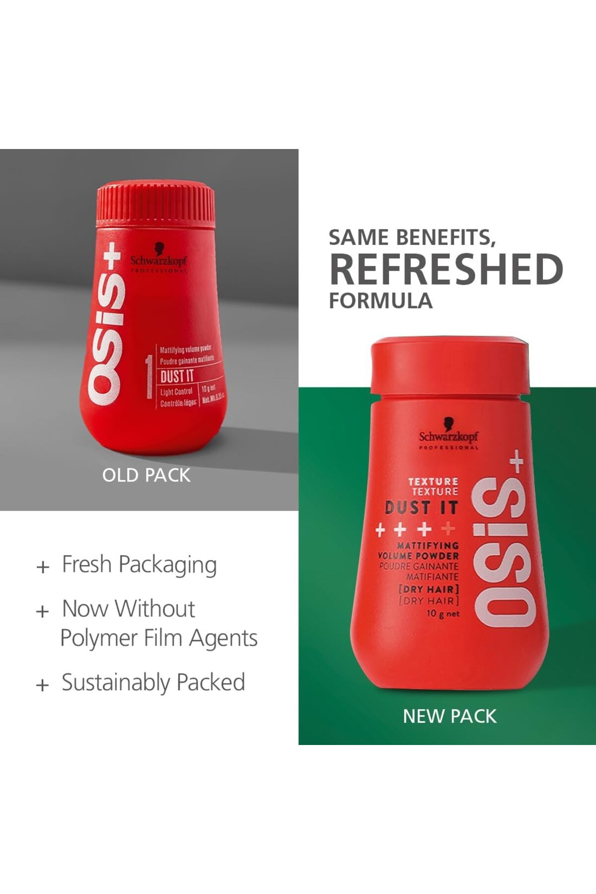 جلوه مات + حداکثر ماندگاری = Osis+ Dust It متفاوت! 10 میلی لیتر / HairBoss — واکس پودری OSIS/656526 — تصویر 4 از 6