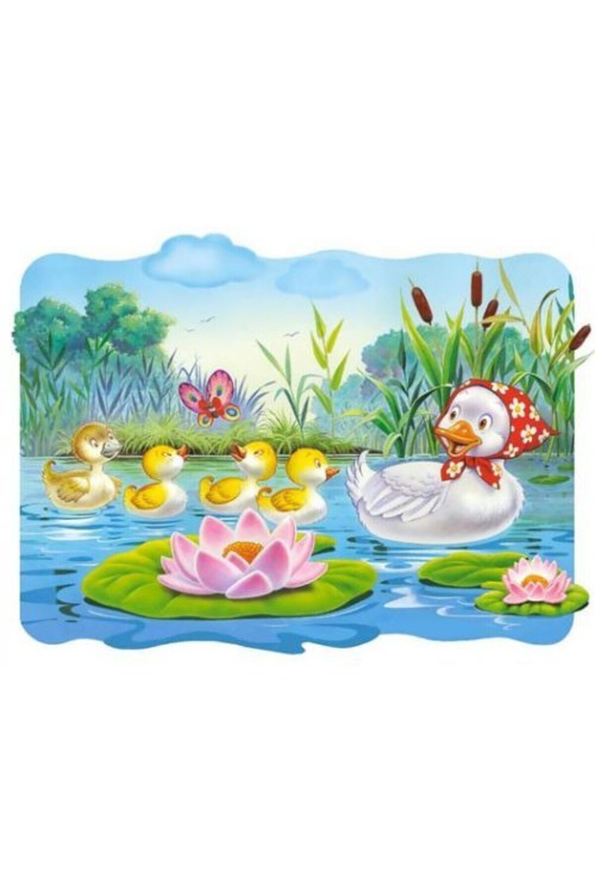 Teo-60 Piece Wooden Puzzle in Metal Box, Duck Pattern, Educational, Cognitive Skills Development 6