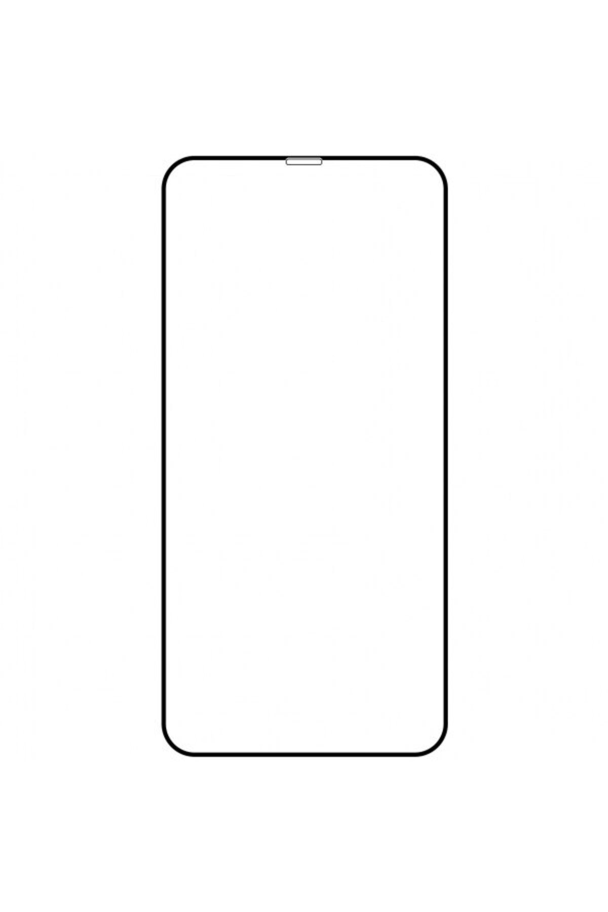 AXIO-Folie de protecție a ecranului OEM pentru Apple iPhone 11 Pro Max XS Max, sticlă securizată, complet lipicioasă, 21D, neagră Axi 3