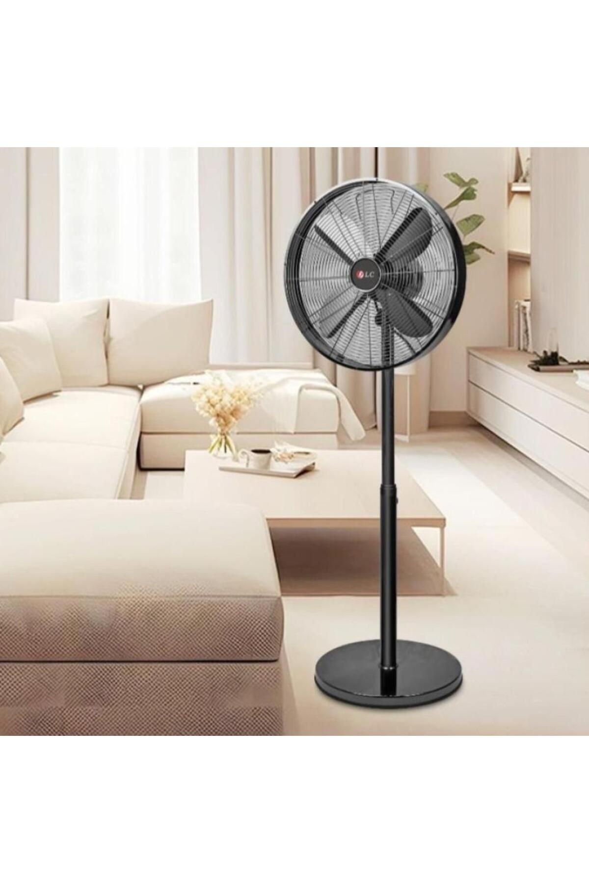 DLC-16-inch 50W pedestal fan with 3 speeds and a modern design for efficient and comfortable cooling 2