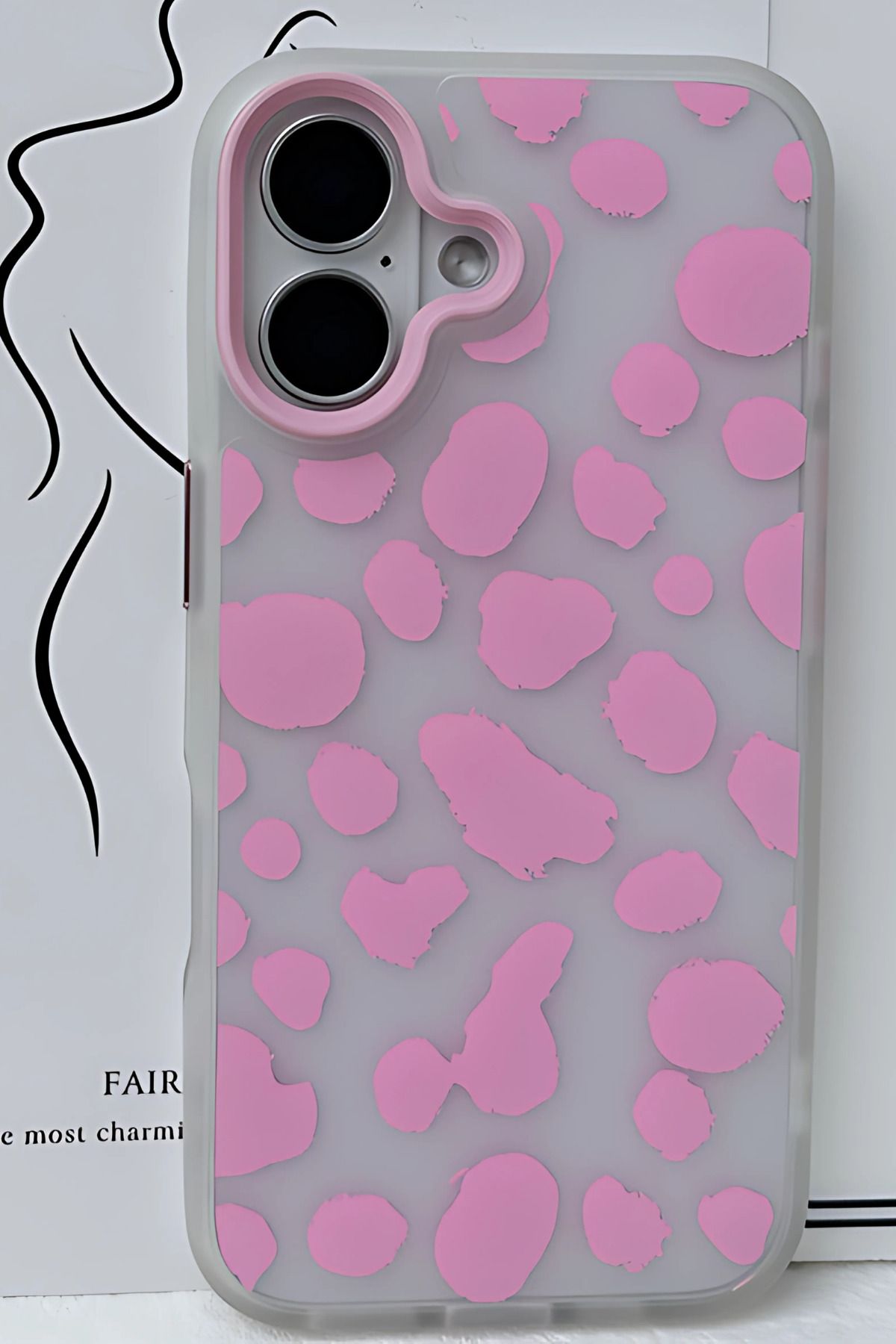 shop-iPhone 14 Compatible Animal Pattern Matte Transparent, Soft Edge Phone Case 1