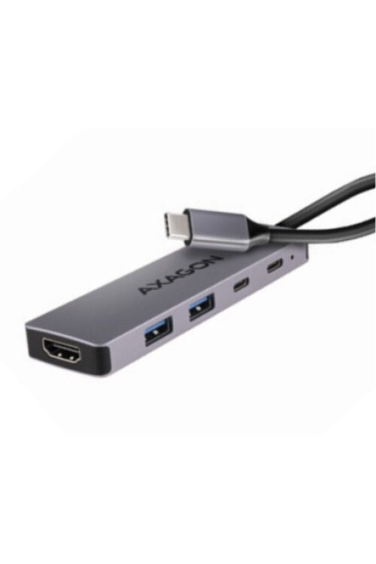 Axagon-Hub HMC-5H60, USB-C 3.2 Gen 1, 2x USB-A, HDMI 4K/60Hz, PD 100W, USB-C 15cm 3