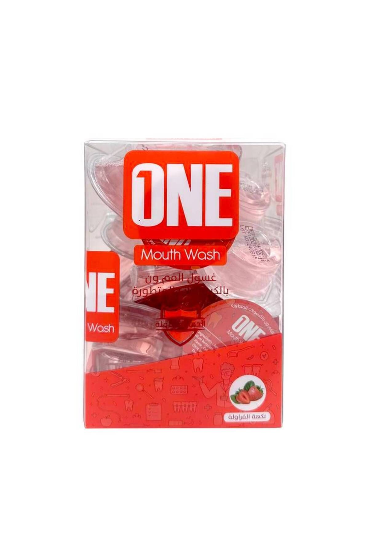 The One Touch-Mouthwash with Advanced Capsules - Strawberry Flavor by The One Touch (20 Capsules, 15ml) 1