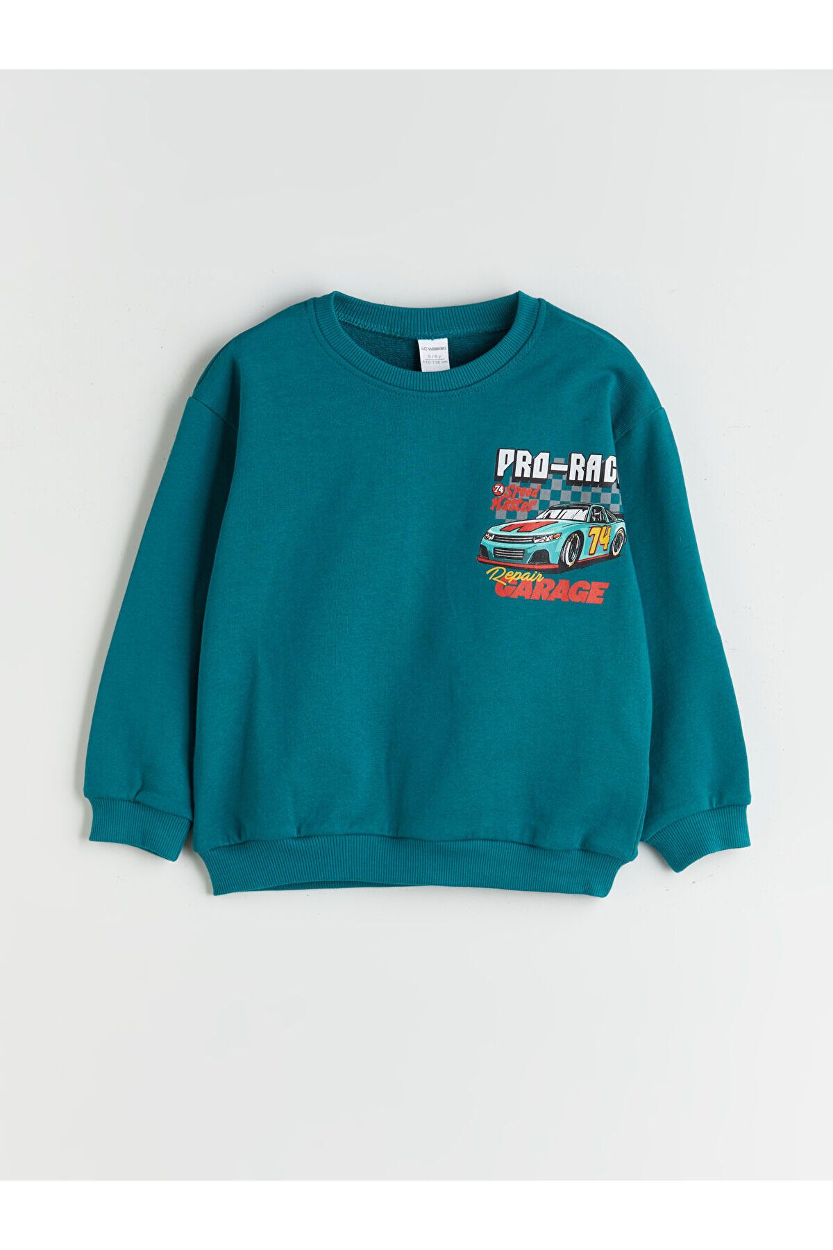 LC Waikiki-Printed Boy's Sweatshirt and Sweatpants Set of 2 3