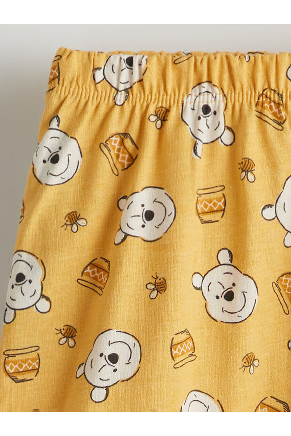 LC Waikiki Nevaa Collection Ekru Winnie the Pooh Baskılı Erkek Bebek Çıtçıtlı Body ve Şort 2'li fotoğrafı 7 (önizleme)