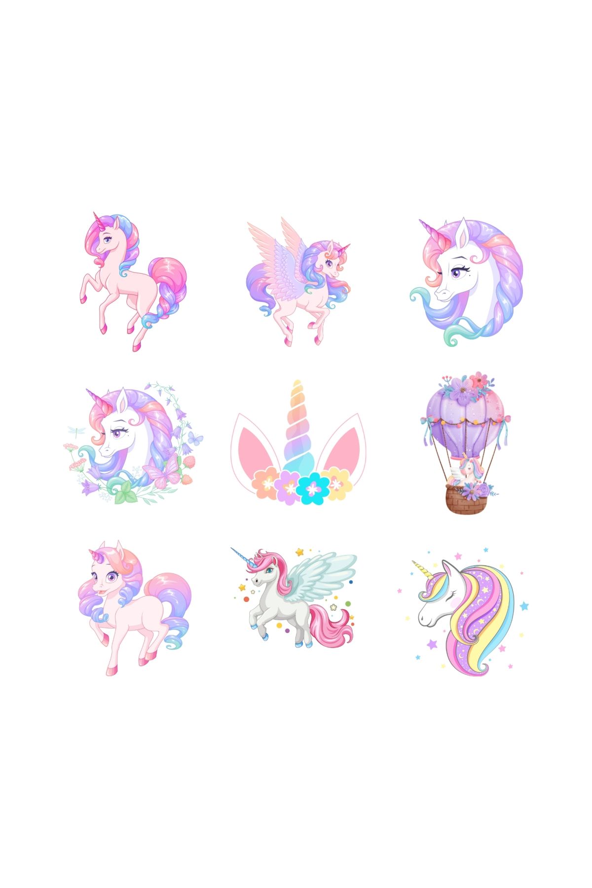Bimotif-Set of Mixed Stickers with Figures of Unicorn, 525 Pcs 2
