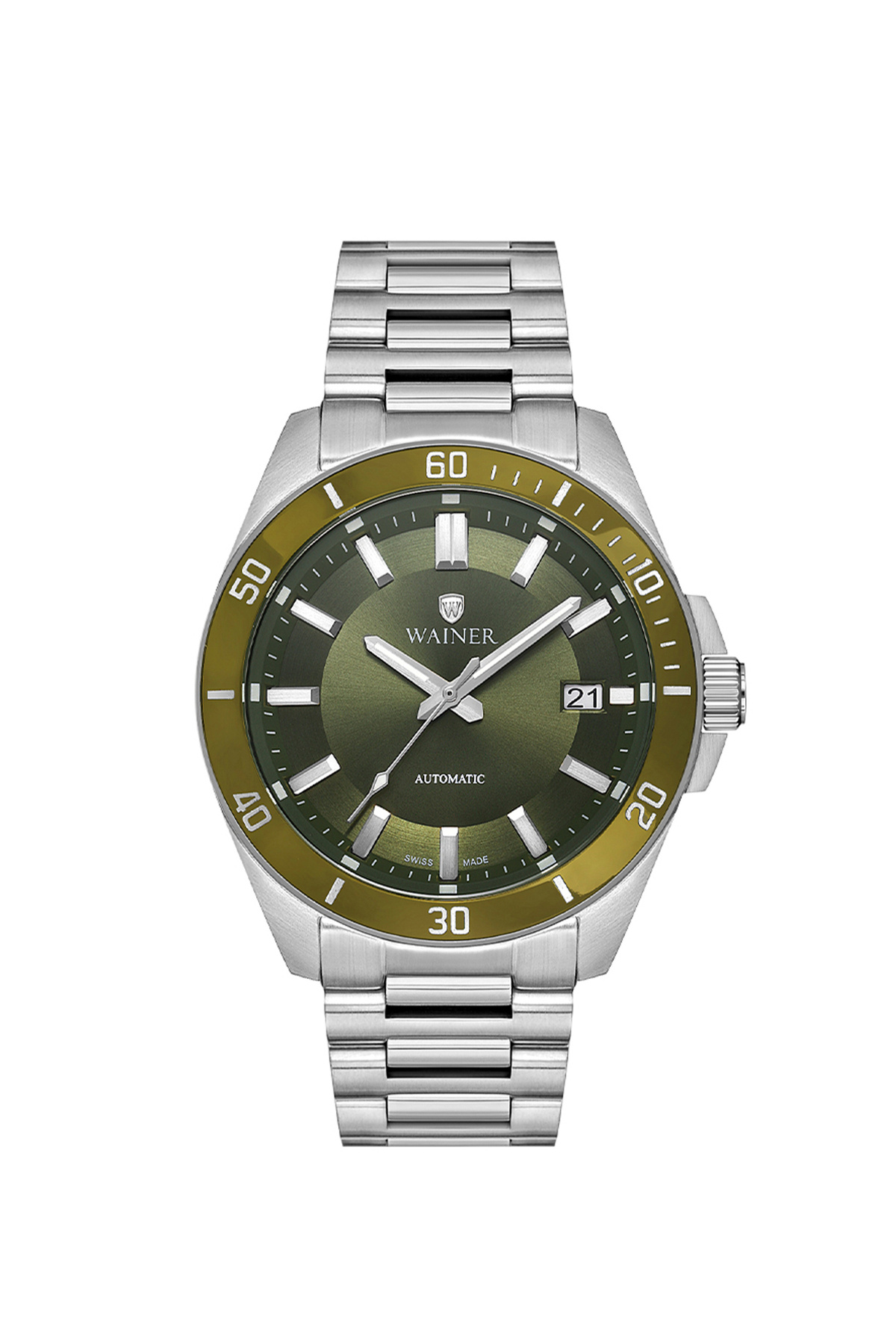 Wainer WA.25540-D Gümüş Çelik Erkek Kol Saati