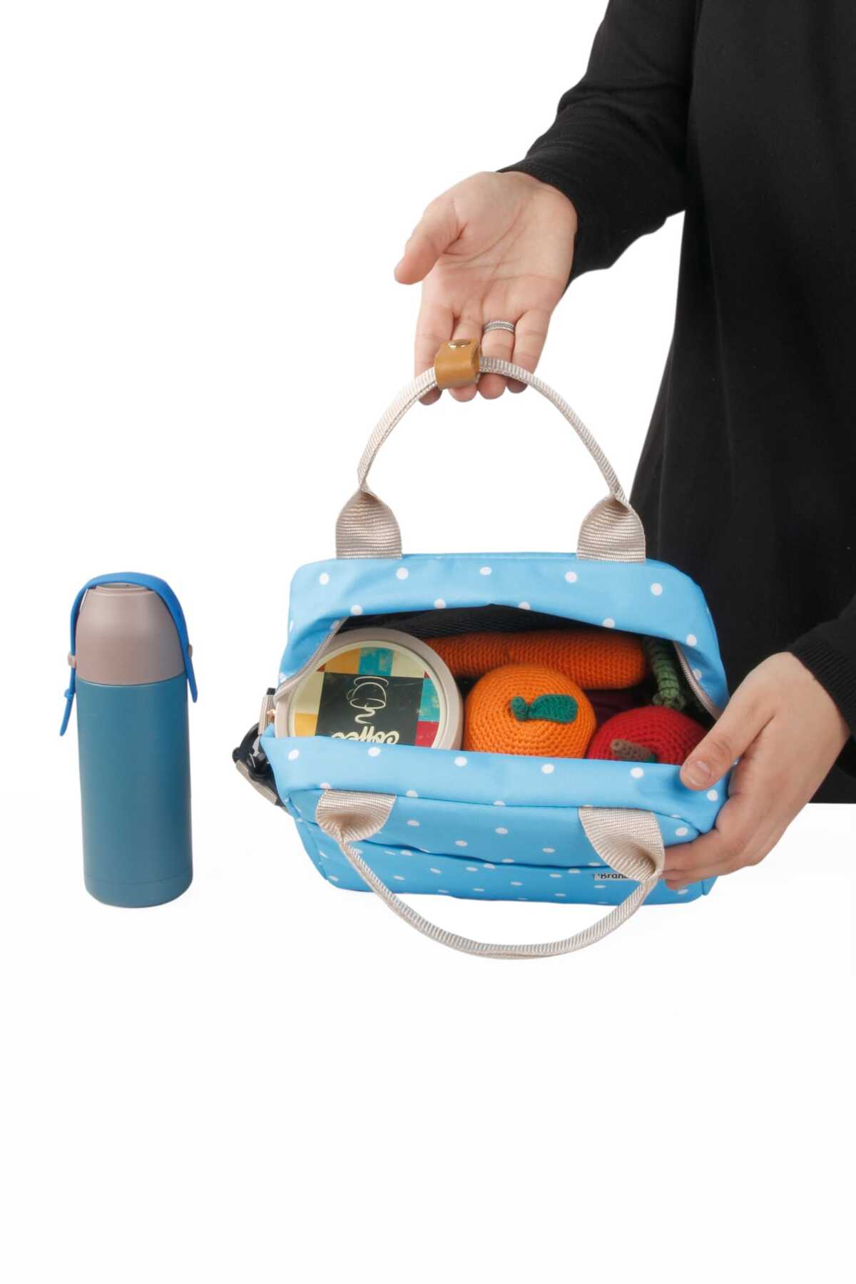 brandbaby Çok Amaçlı ısı yalıtımlı su geçirmez termal beslenme ve yemek taşıma çantası fotoğrafı 6 (önizleme)