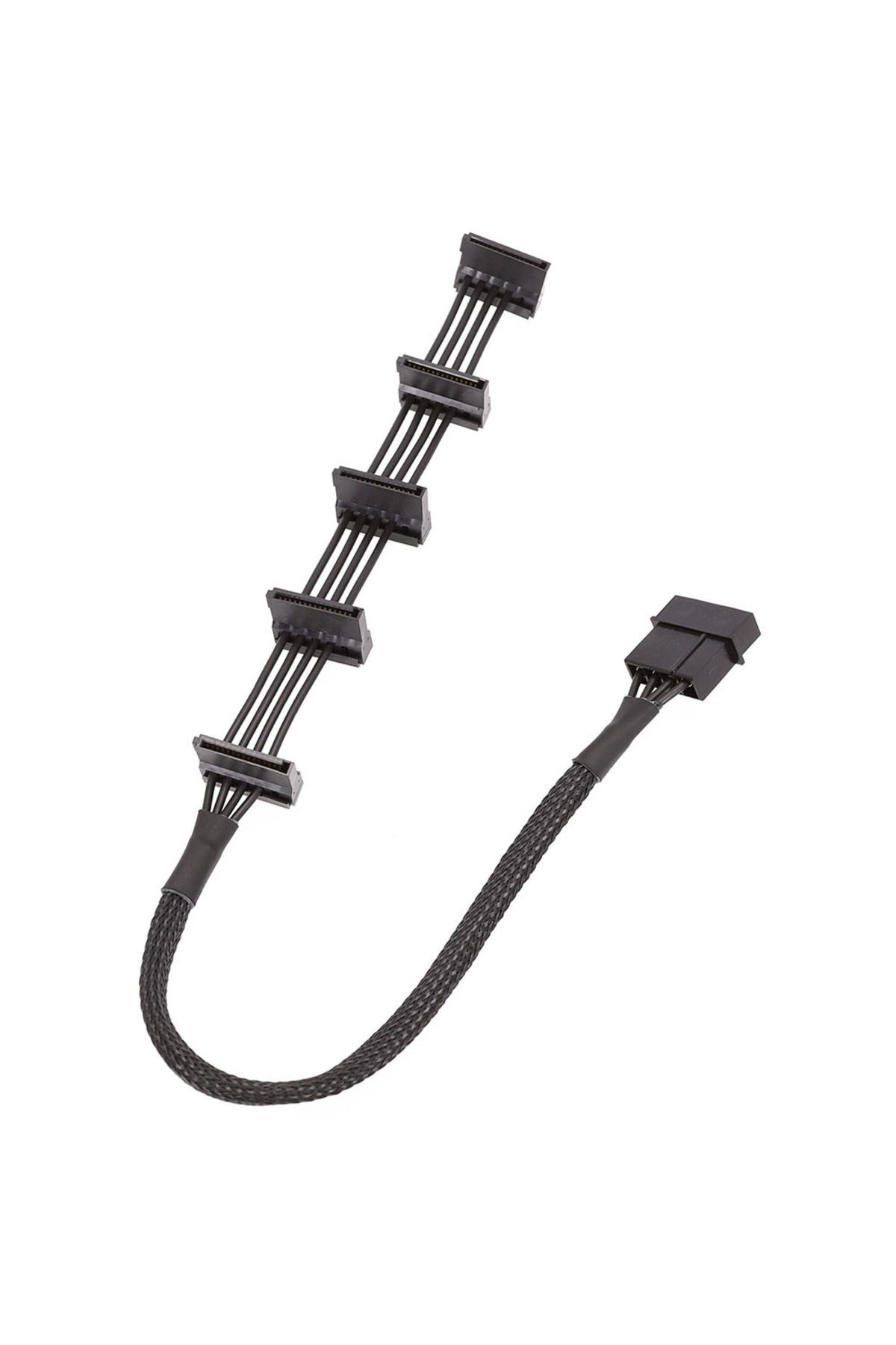 Ninth World-50CM High Quality 1 Pcs Practical Durable PC Server 4 pins IDE Molex 1 to 5 SATA Power Cable Adapter 6