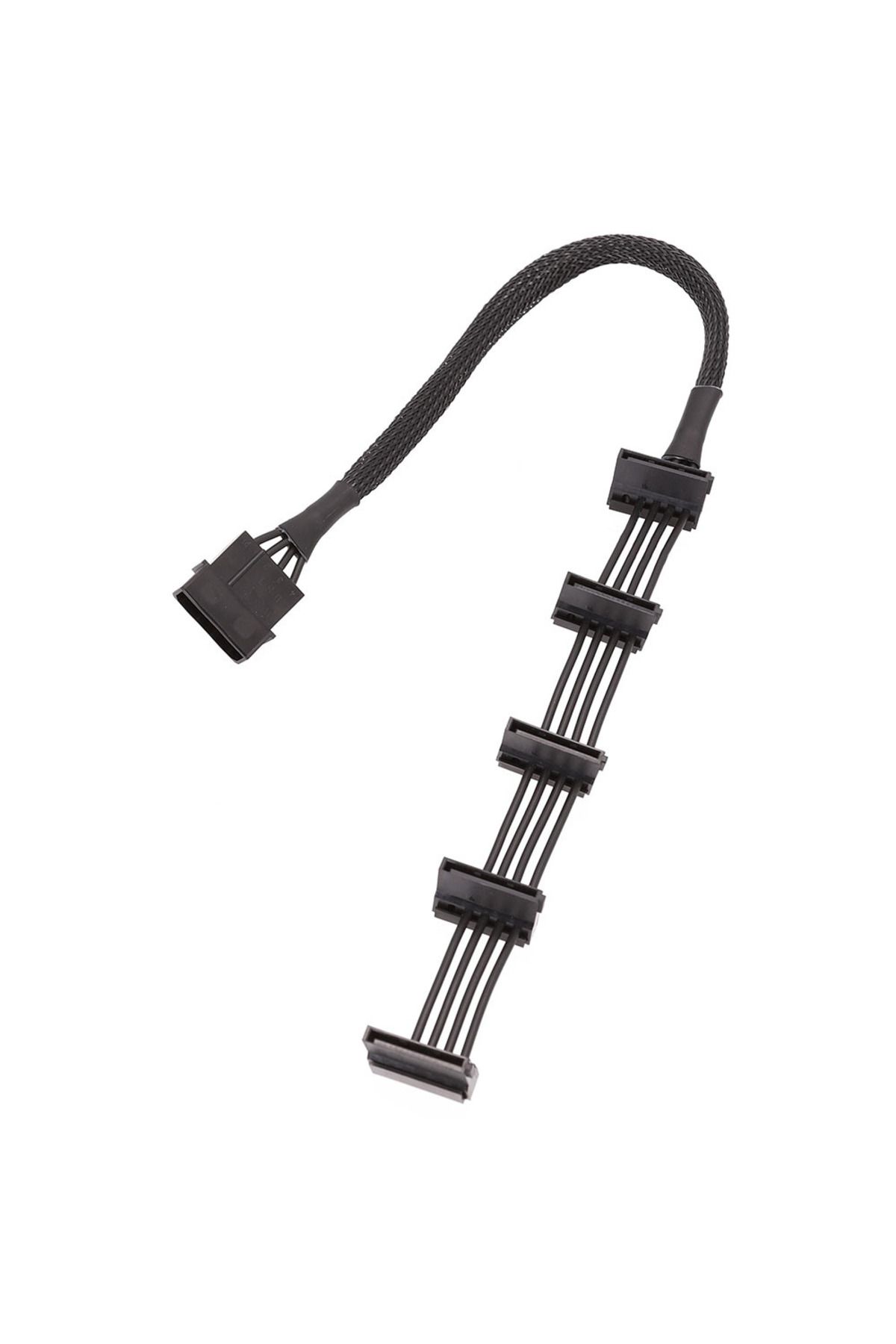 Ninth World-50CM High Quality 1 Pcs Practical Durable PC Server 4 pins IDE Molex 1 to 5 SATA Power Cable Adapter 5