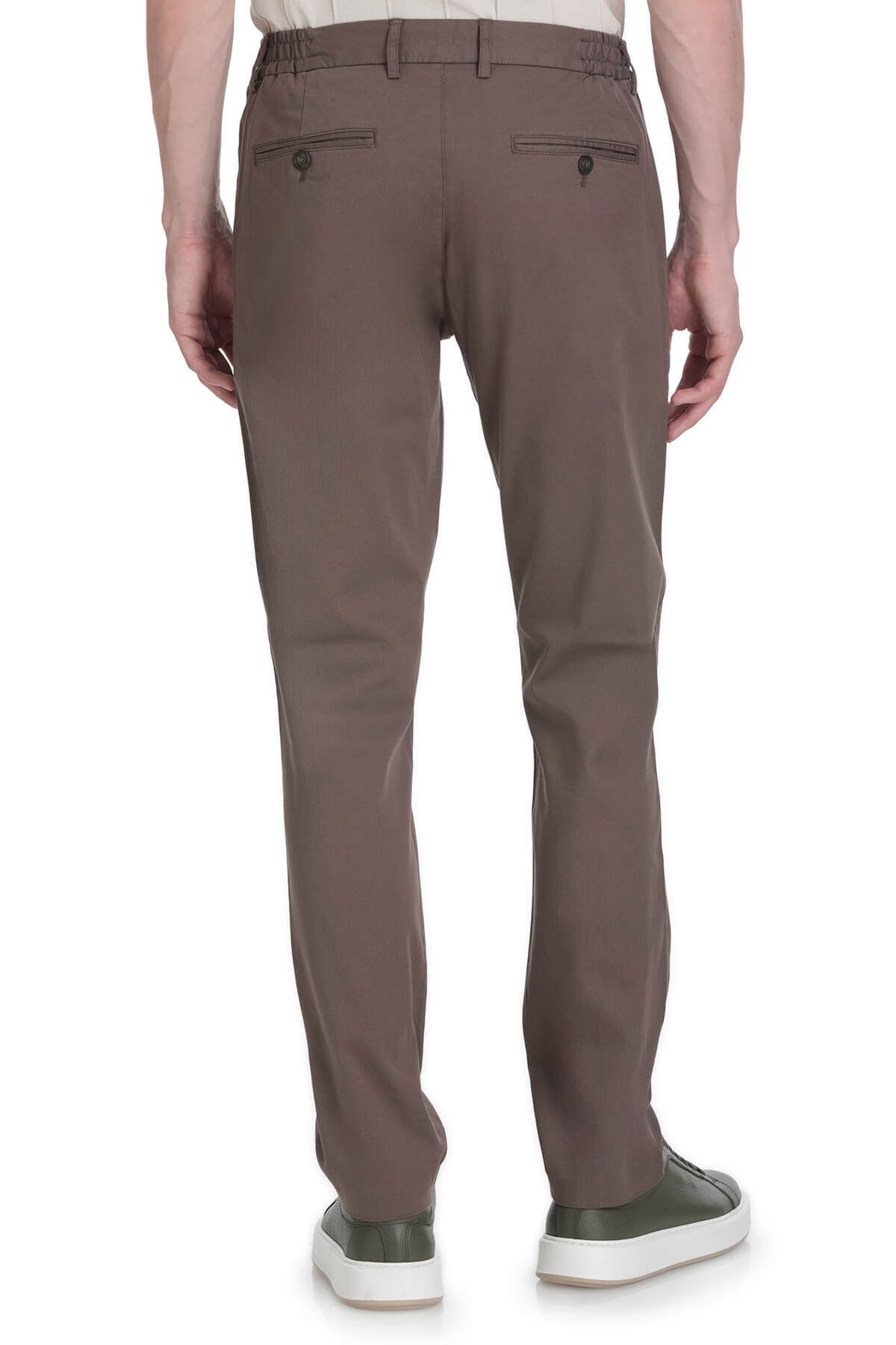 Hatemoğlu-Mink Relaxed Cut Cotton Jogger Pants with Side Pockets 5