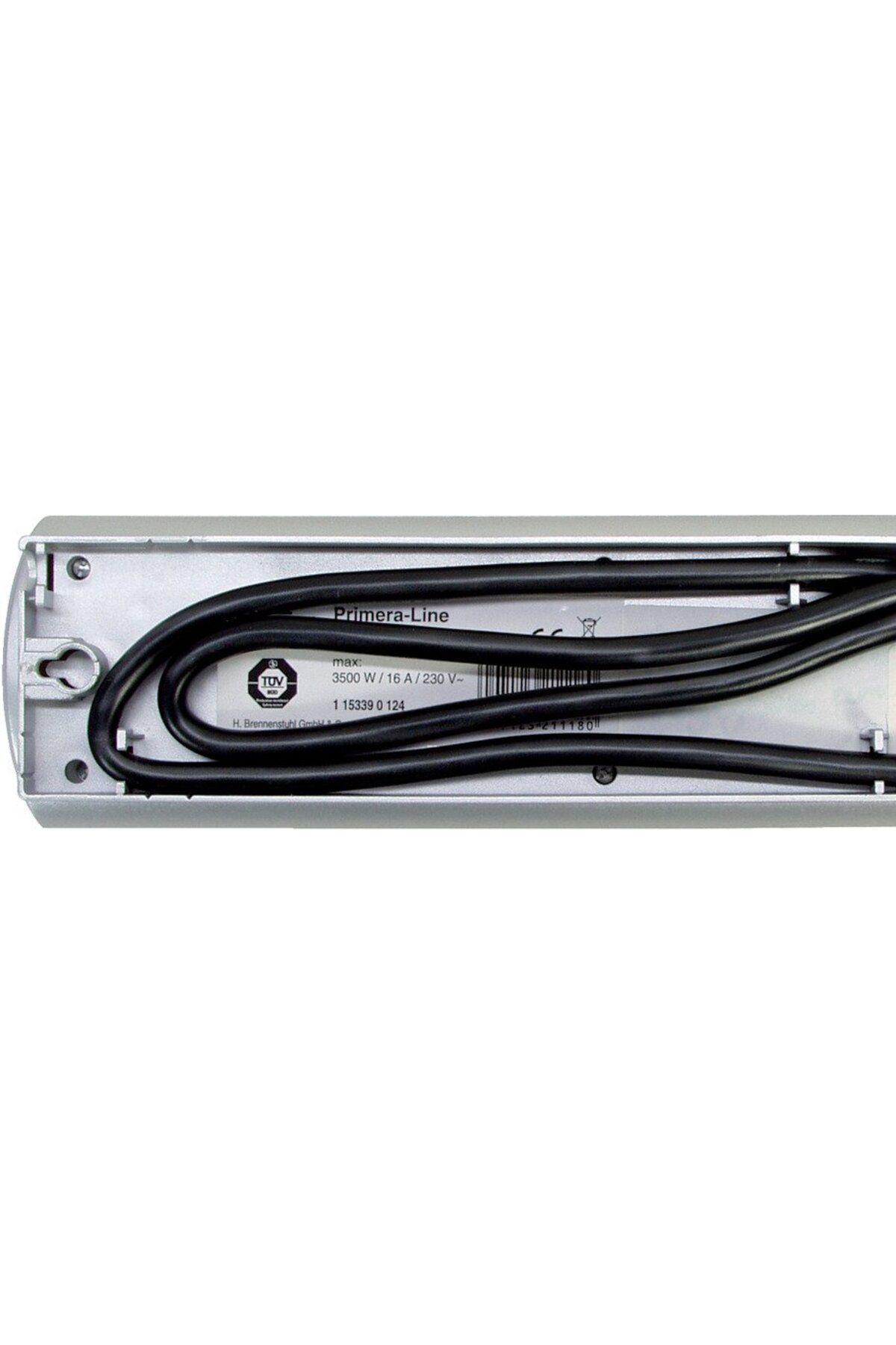 Brennenstuhl-Multipriza Primera-Line Technics 10 prize, Intrerupator, 2m, Argintiu 5
