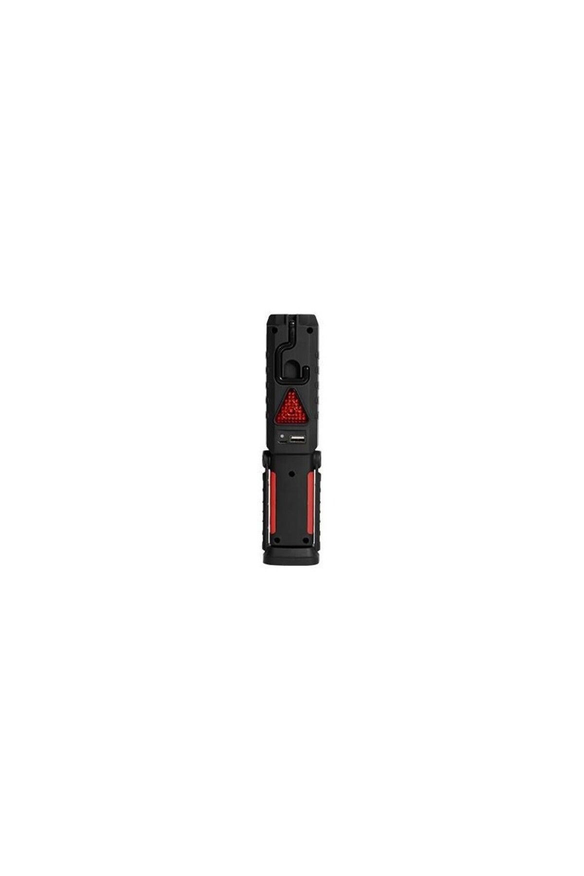MasterLED-Portable LED flashlight, 3W COB, 1200mAh battery, IPX2, rotating hook, magnet, ABS and rubber 4