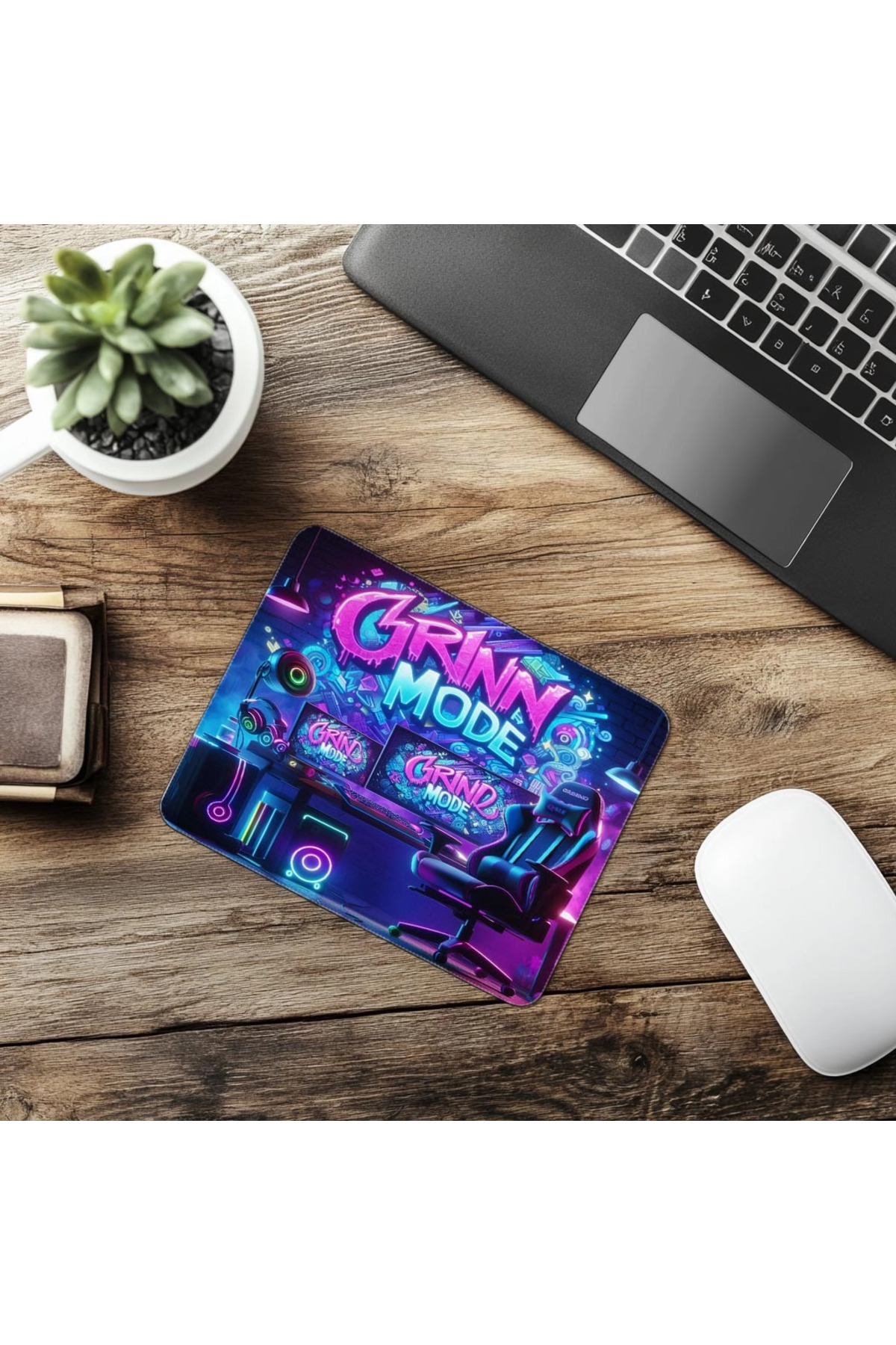 Luluyen-Rgb Mouse Pad with Working Mode Light Writing - 19X23 cm 2 mm Rectangle Imported Printed Mouse Pad 6
