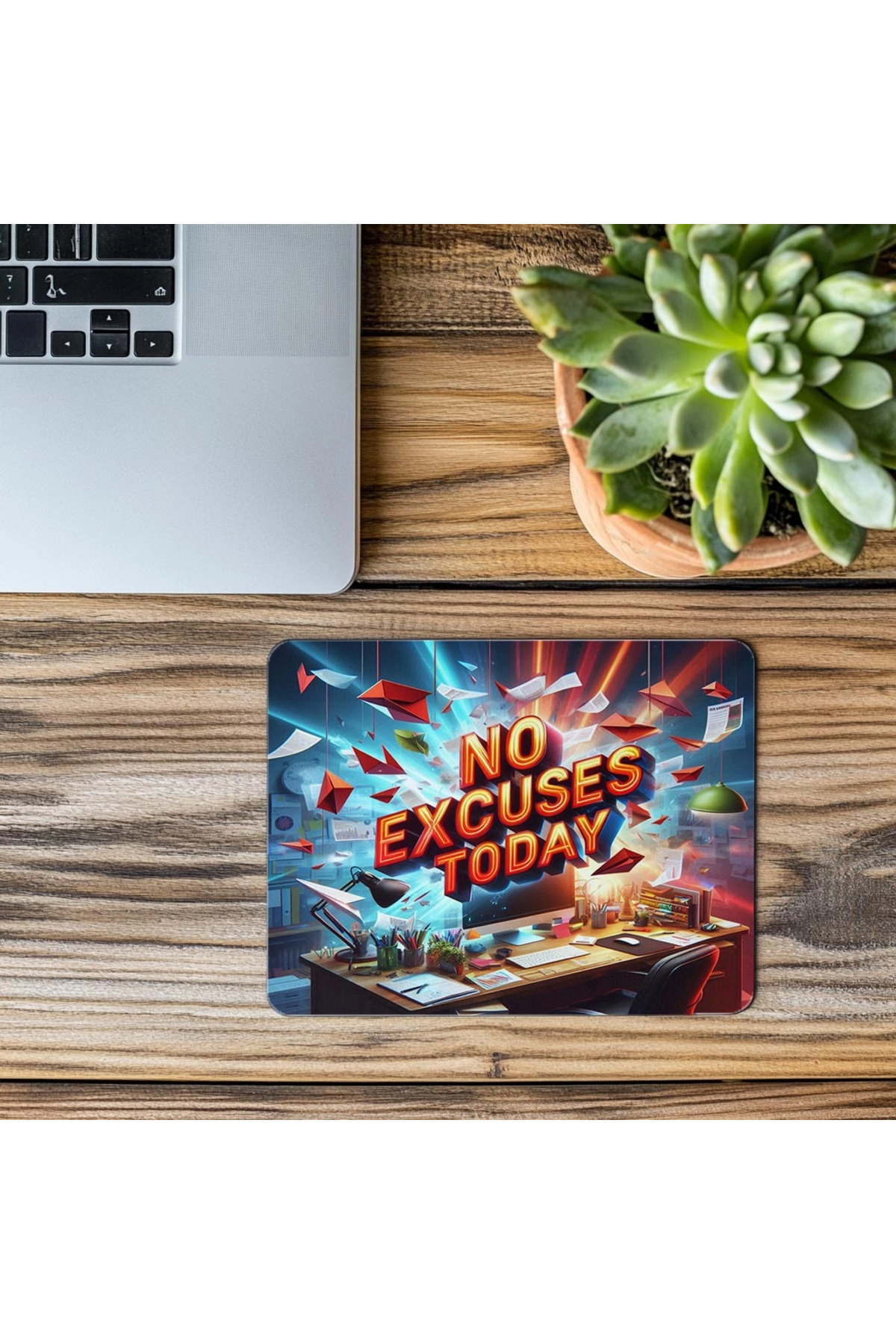Luluyen-The Most Clear Message of the Day Mousepad – 3D Glossy Design - 19X23 cm 2 mm Rectangle Imported Printed Mouse Pad 3