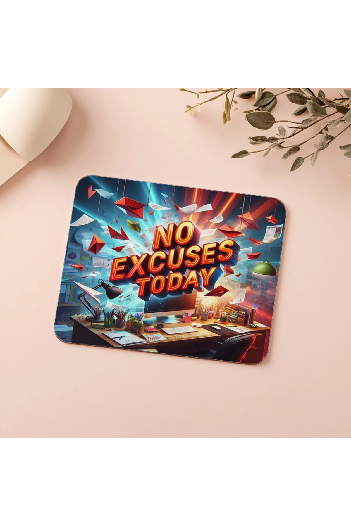 Luluyen-The Most Clear Message of the Day Mousepad – 3D Glossy Design - 19X23 cm 2 mm Rectangle Imported Printed Mouse Pad 5